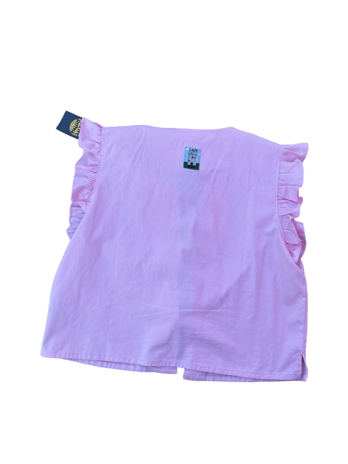 pink lazy oaf once upon a time tie front ss, 2x