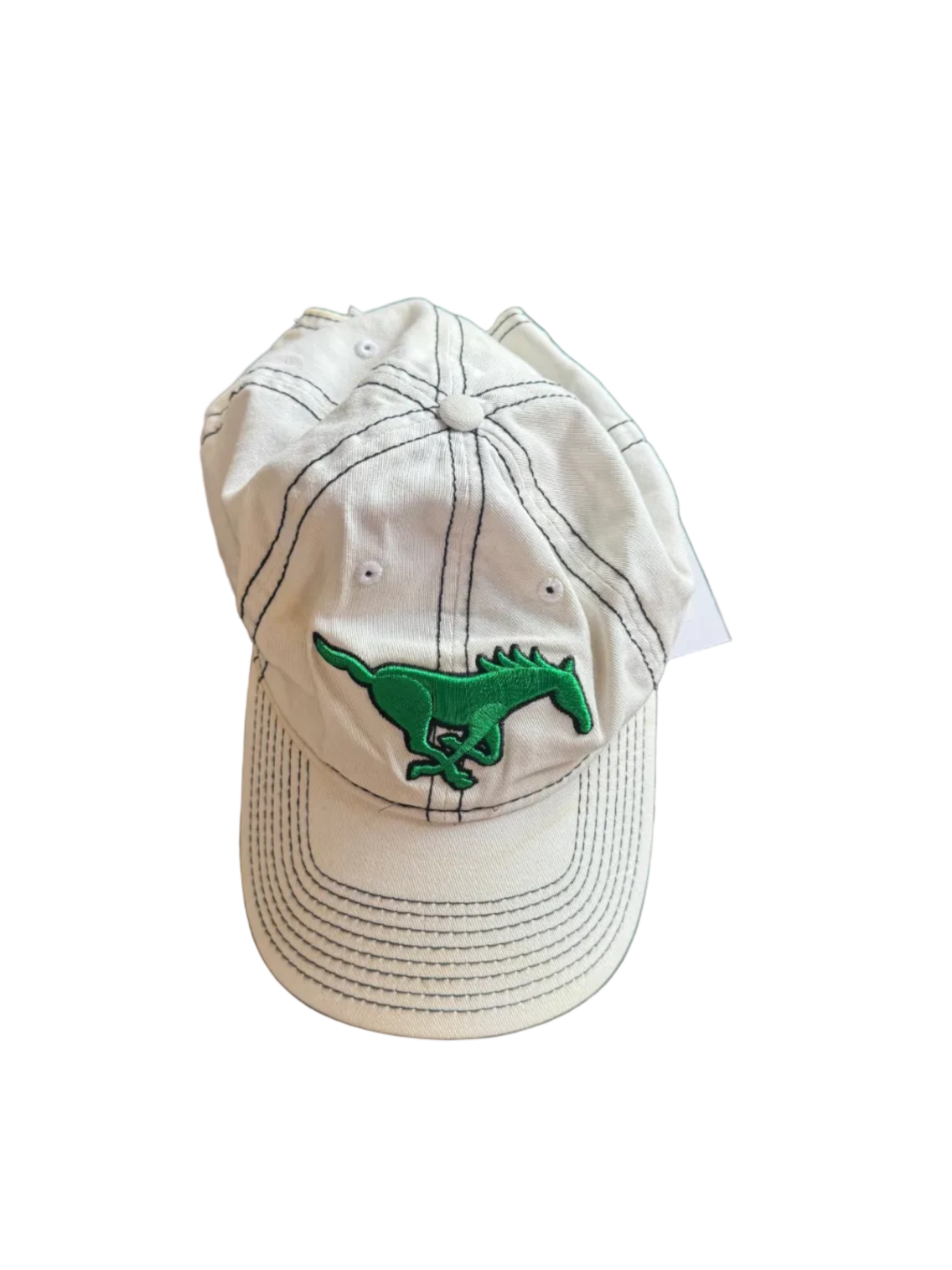 white green underarmor horse hat