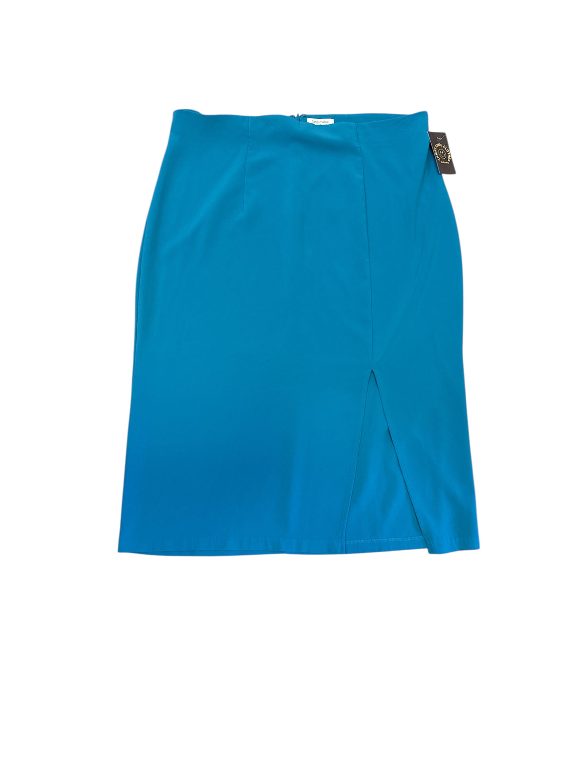 teal sergio hudson target maxi skirt w slit, 1x
