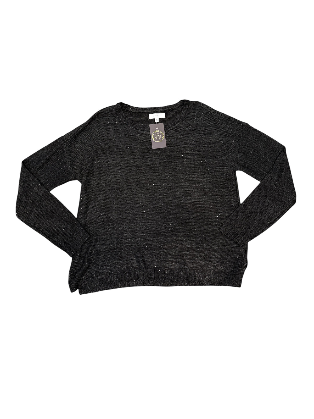 Black New Directions Sequin light sweater, XL