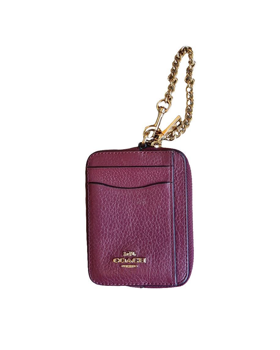 red coach wallet