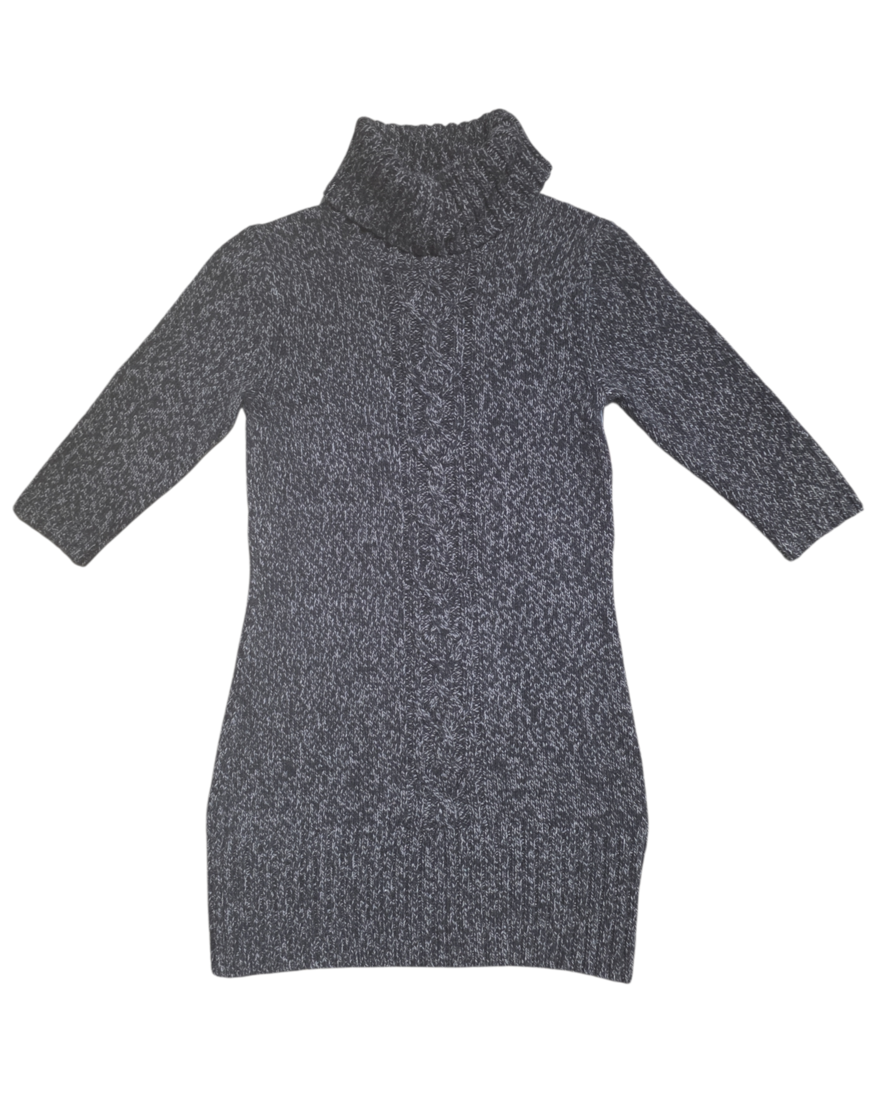 gray old navy turtleneck sweater dress, s