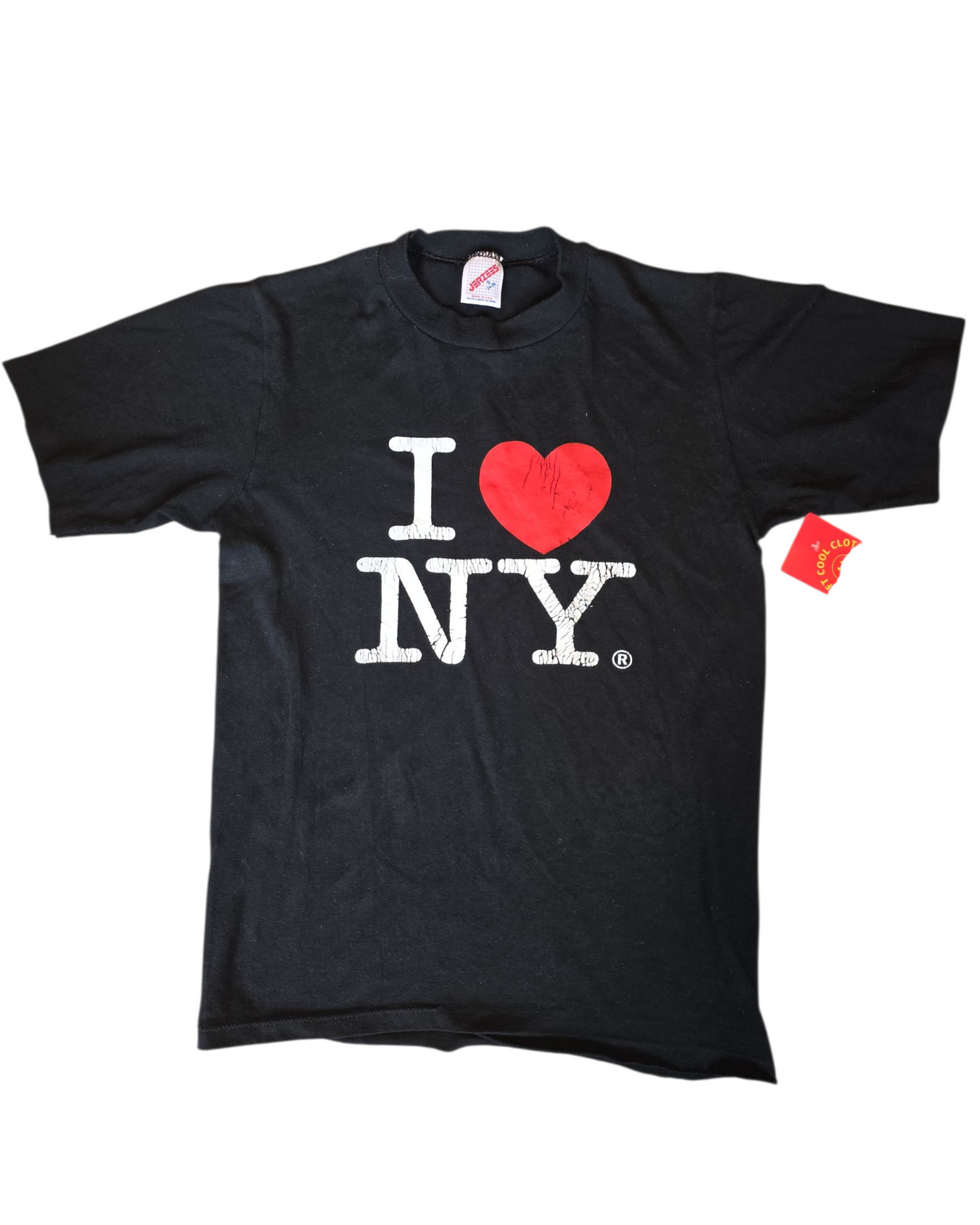 black jerzees vtg I <3 ny tee, s