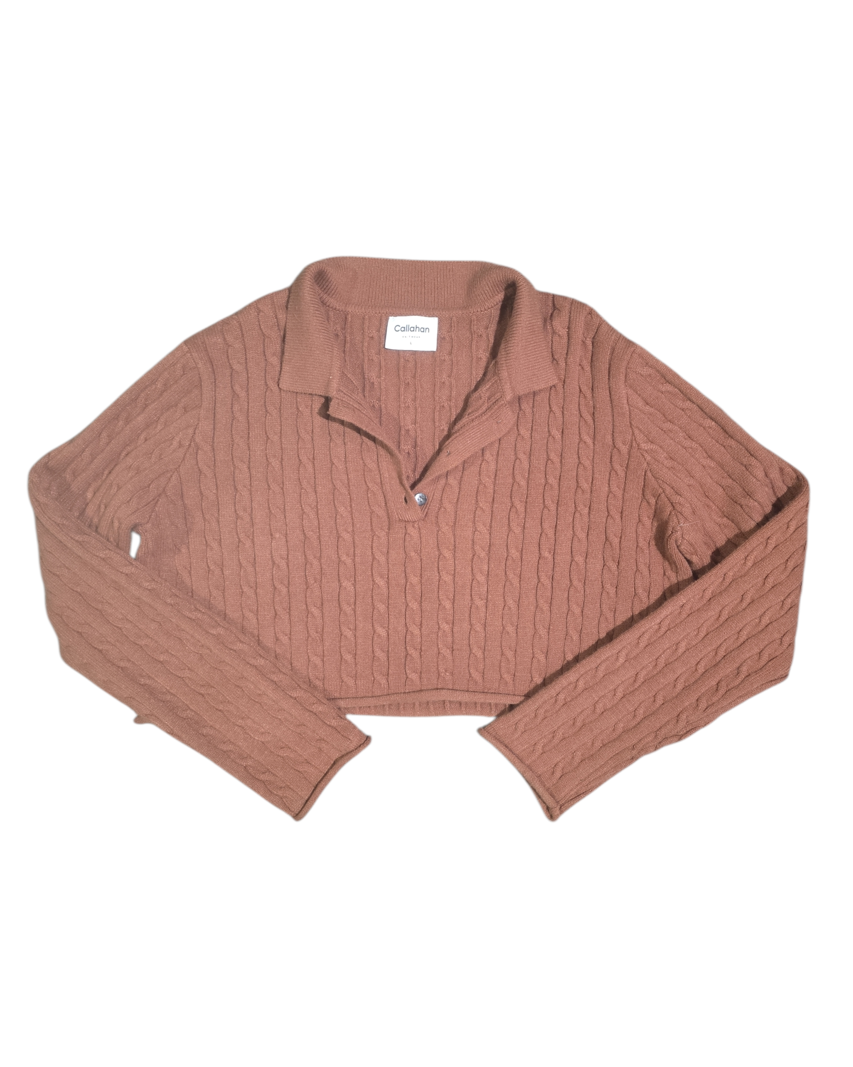 Brown Callahan Crop kni polo, L