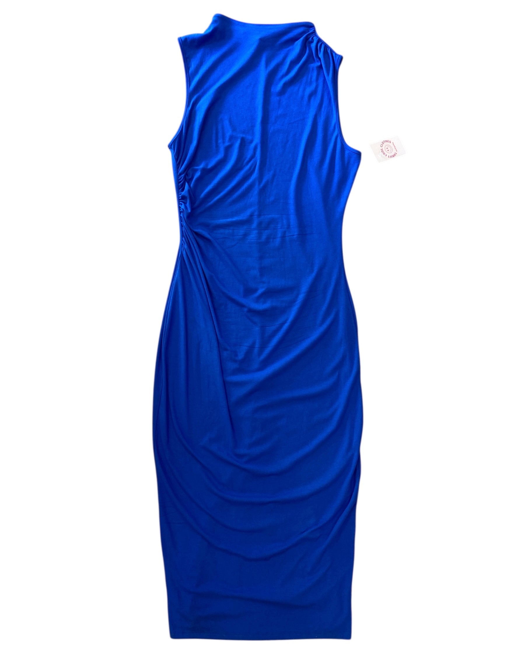 blue BTFBM sleeveless knit maxi dress, xl