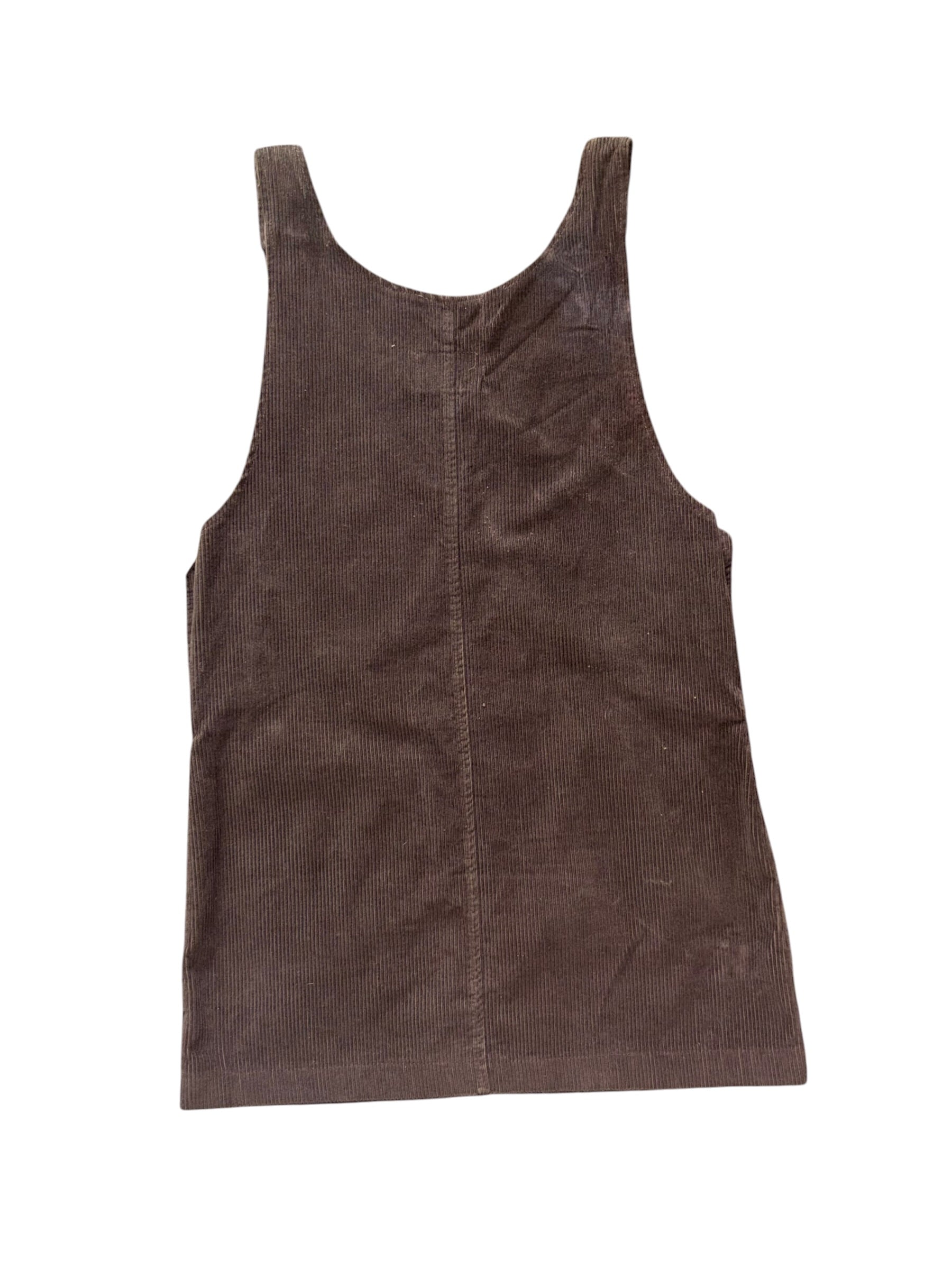 brown pg collections corduroy tank overall dress, 8