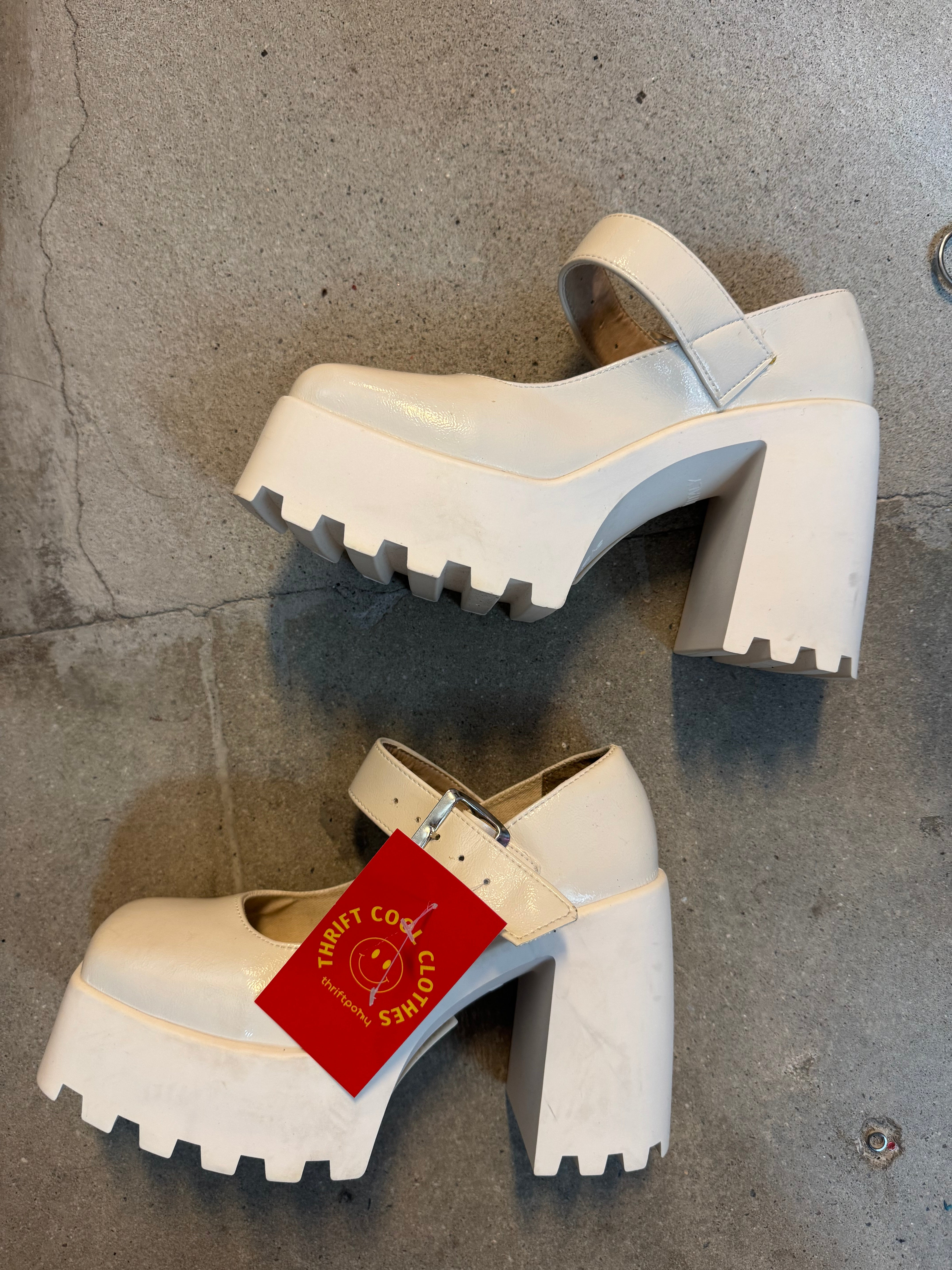 white asos platform mary janes, 8