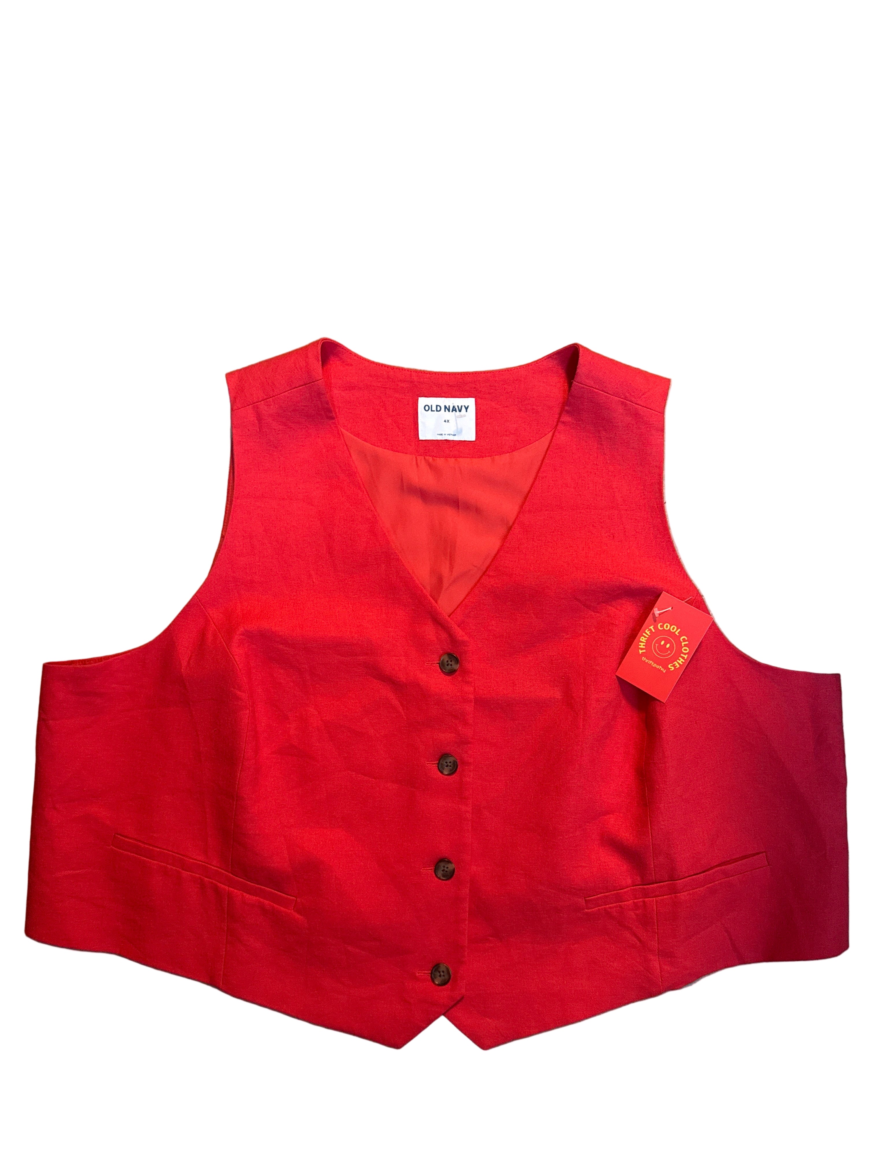 red old navy vest top, 4x