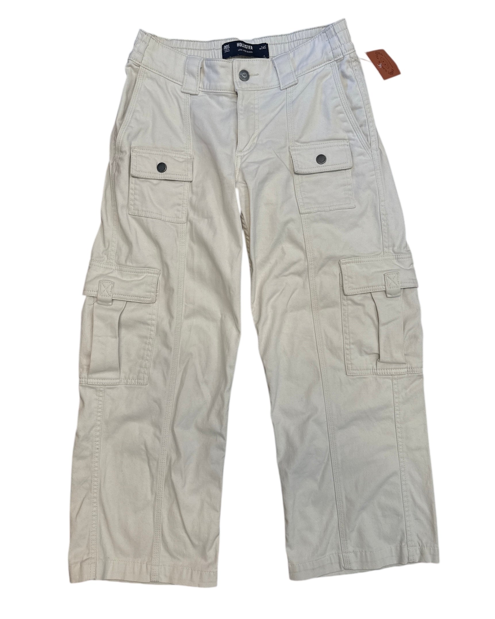 Red Hollister Elastic cargos, 24s