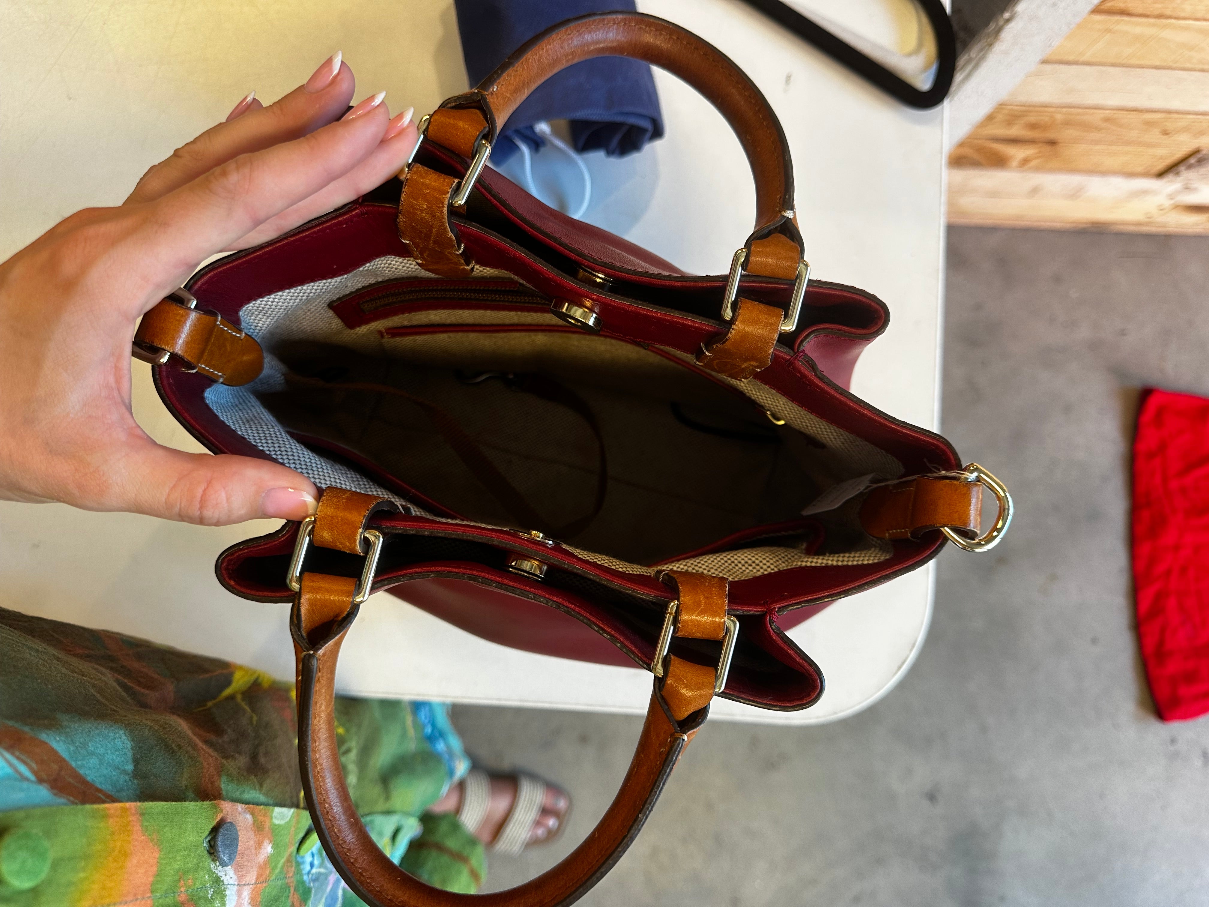 red dooney & bourke Leather handbag