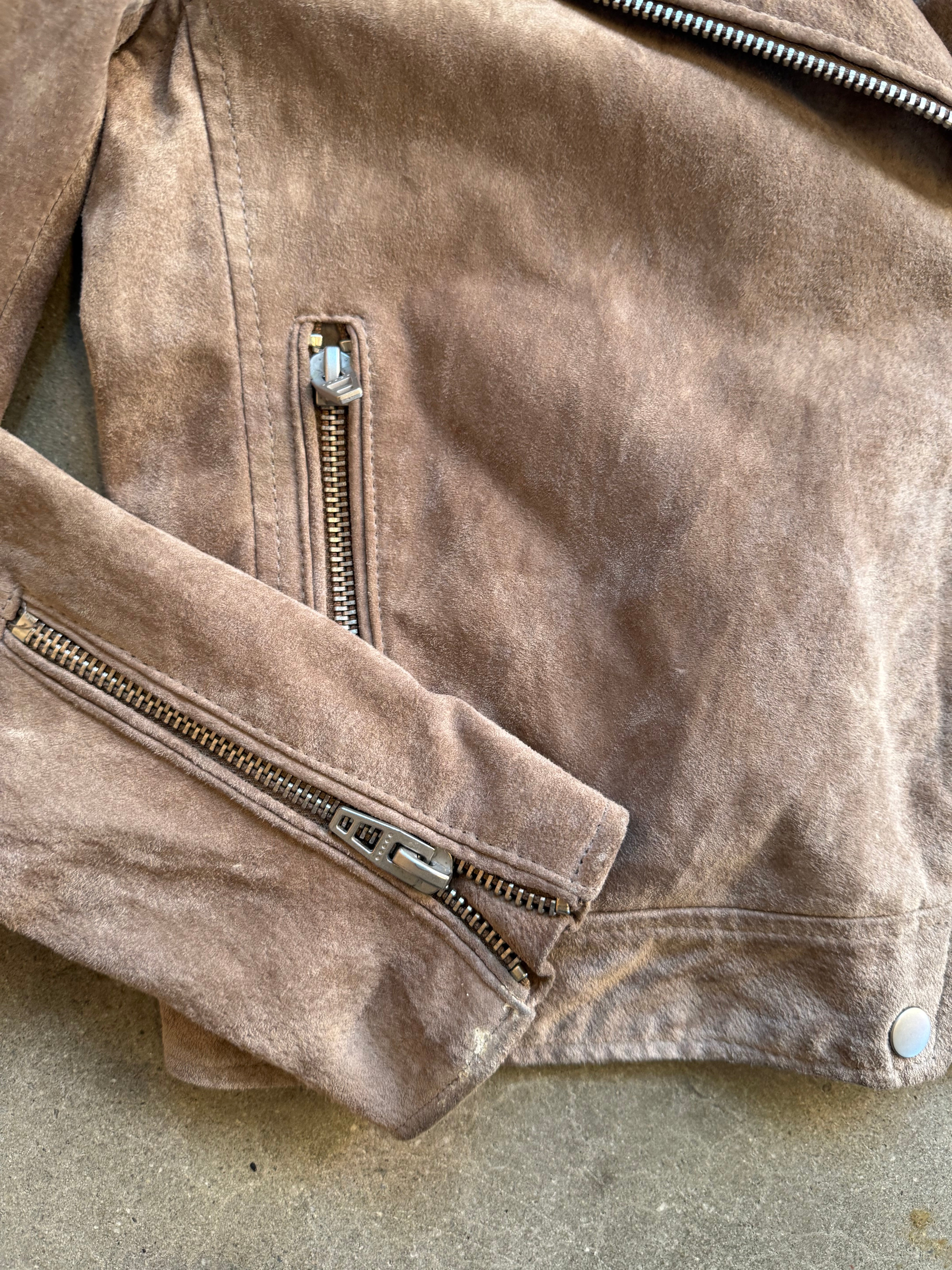 light brown blanknyc leather jacket, s