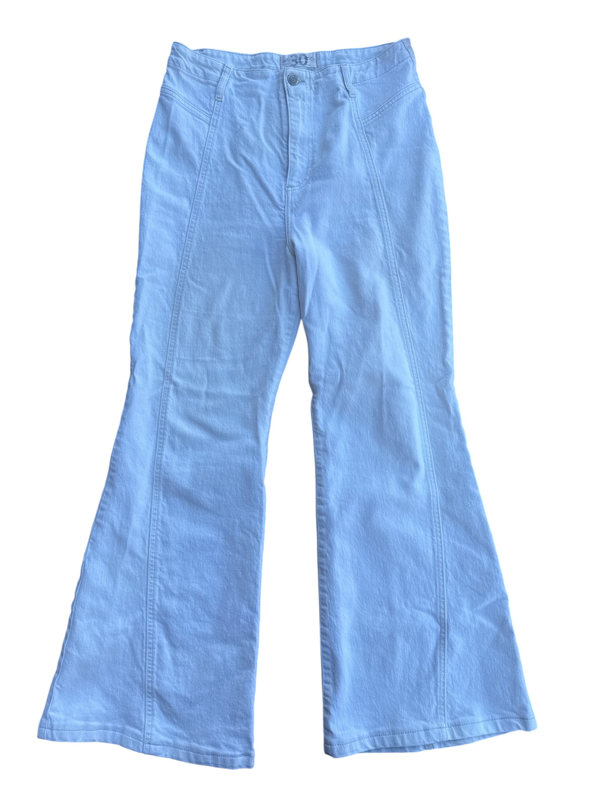 White free people flare jeans, 30