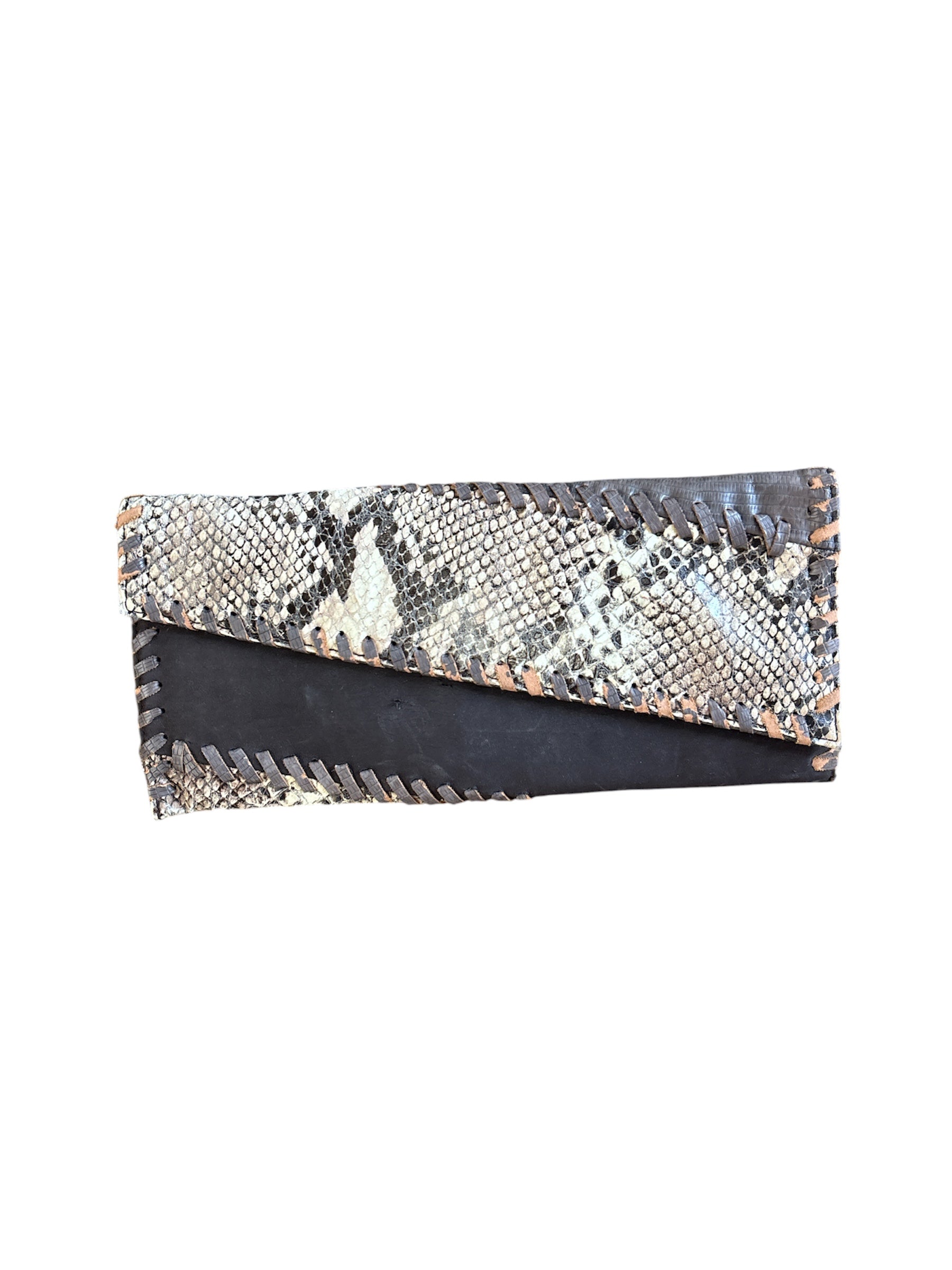 brown Sondra roberts snake clutch