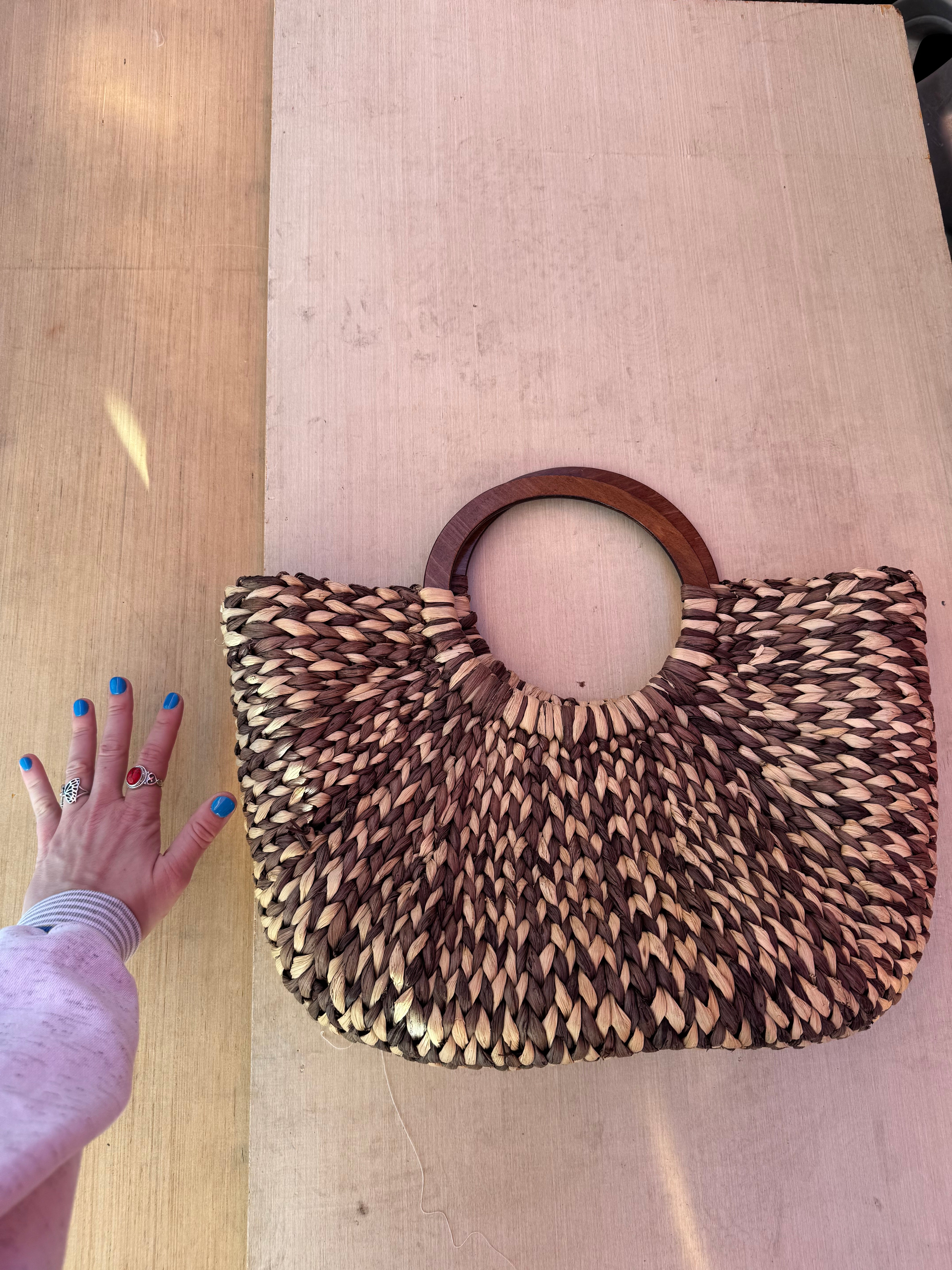 brown the limited woven bag