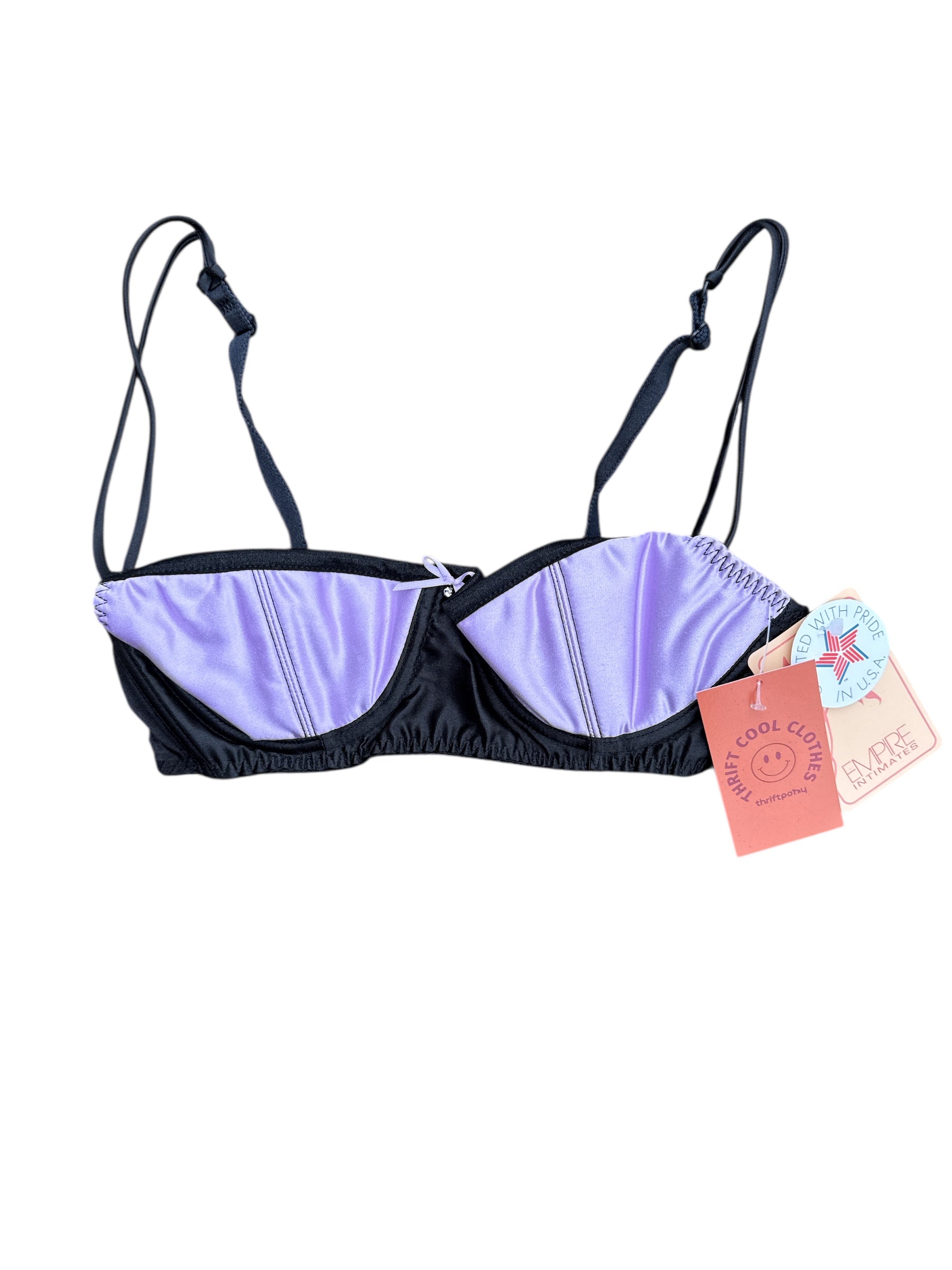 purple Empire Intimates , 34b/c half cup bra