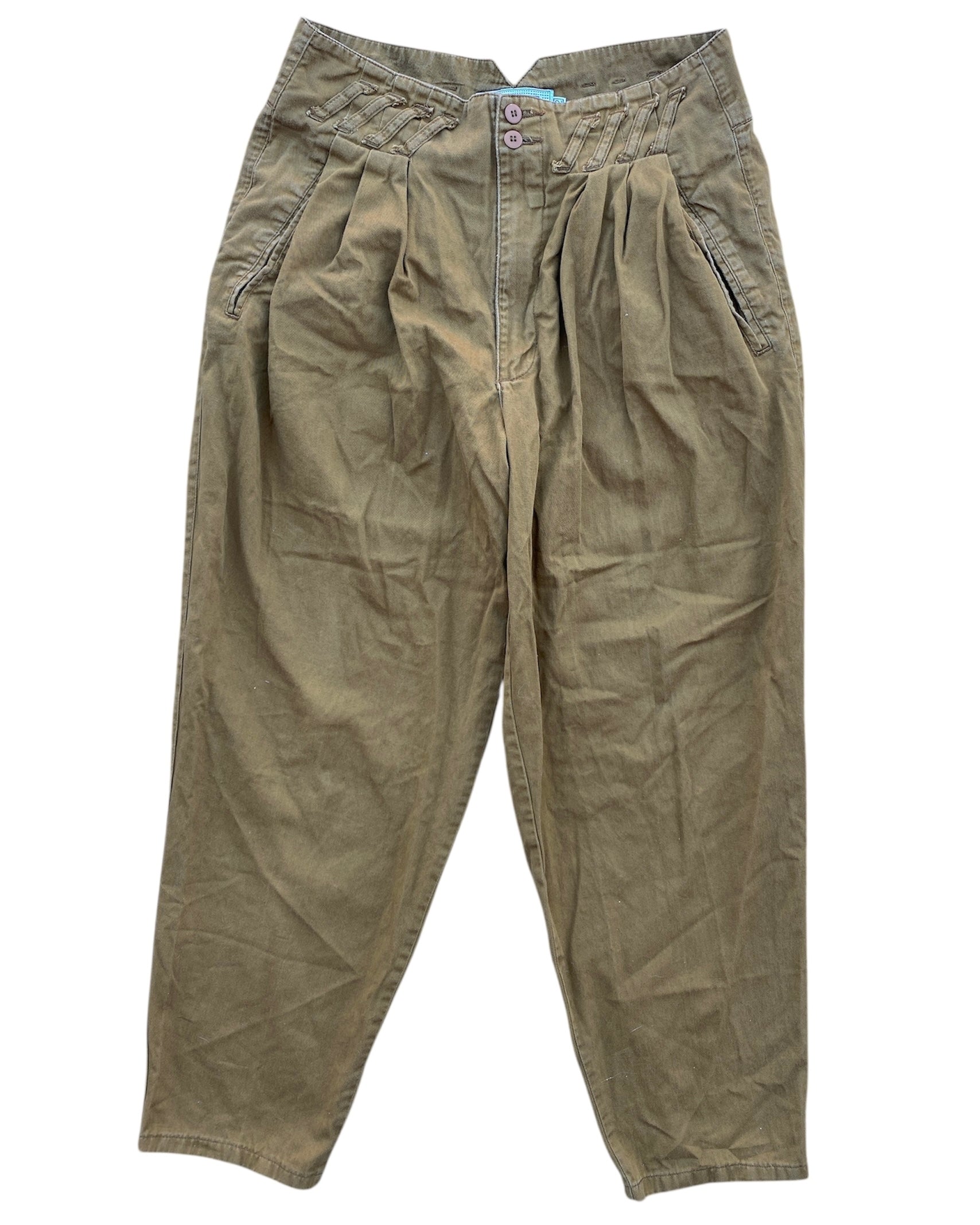 Brown Paceman Fun belt loop khaki pants, 32