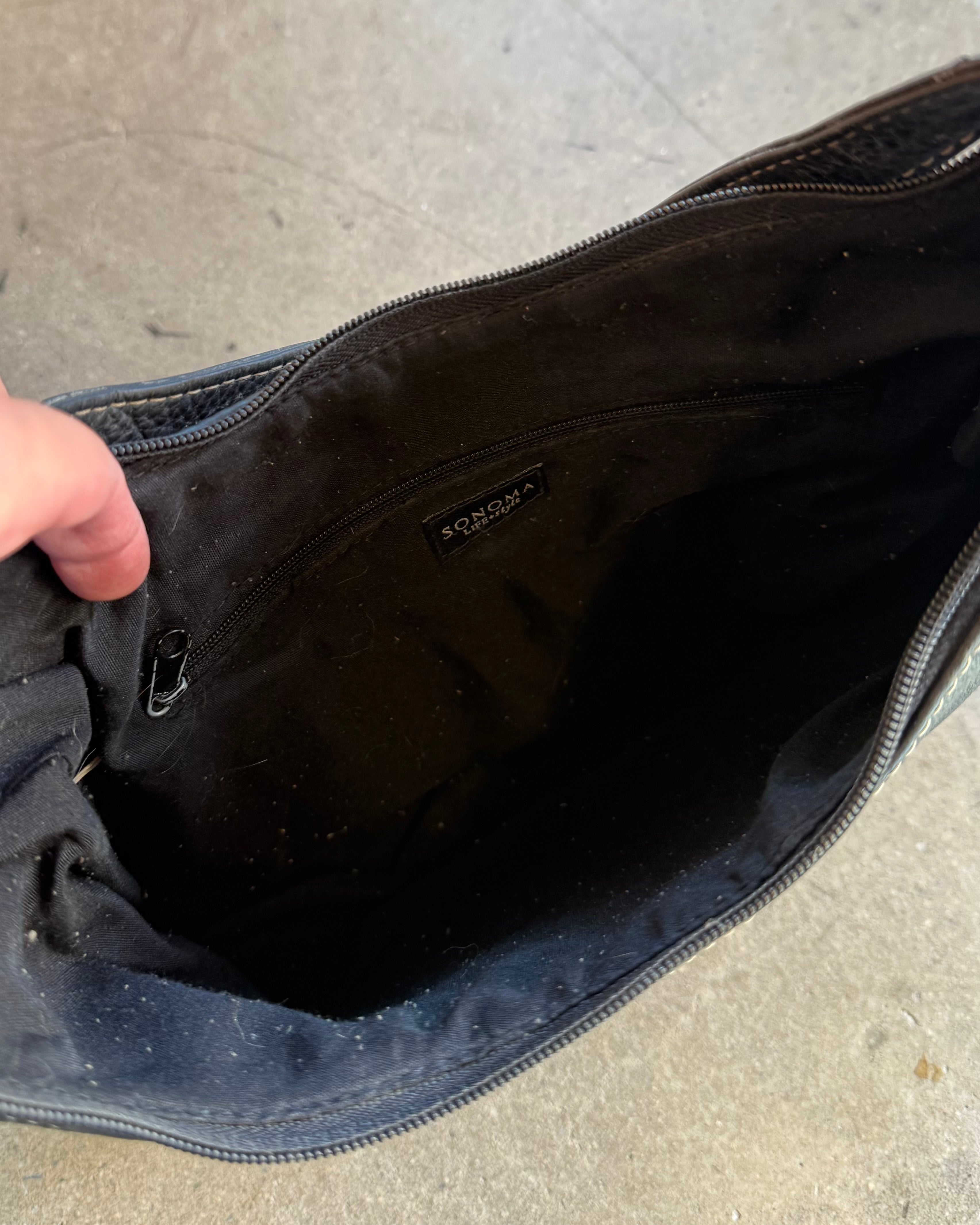 Black Sonoma Stitch lined purse
