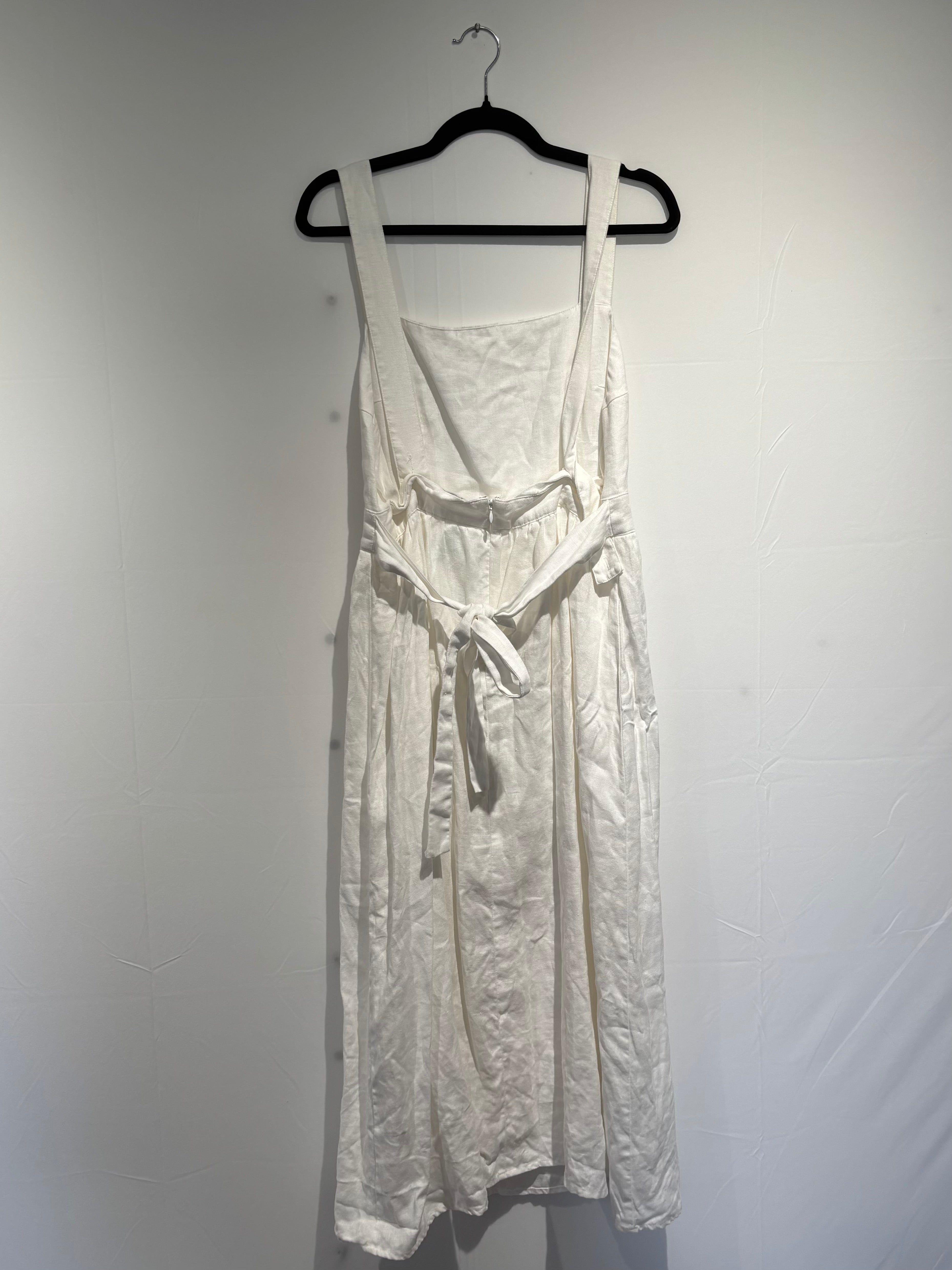 white reformation 100% linen sundress, 10