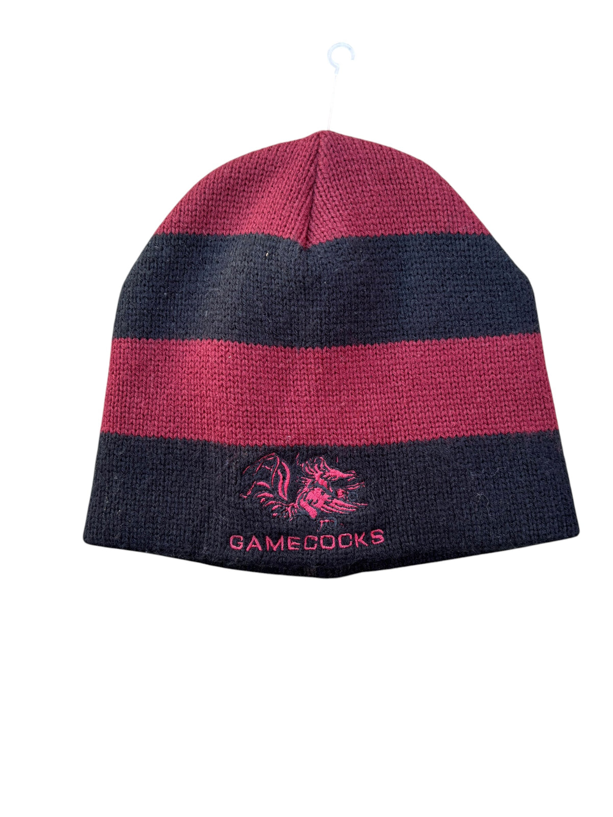 red black  striped gamecocks beanie