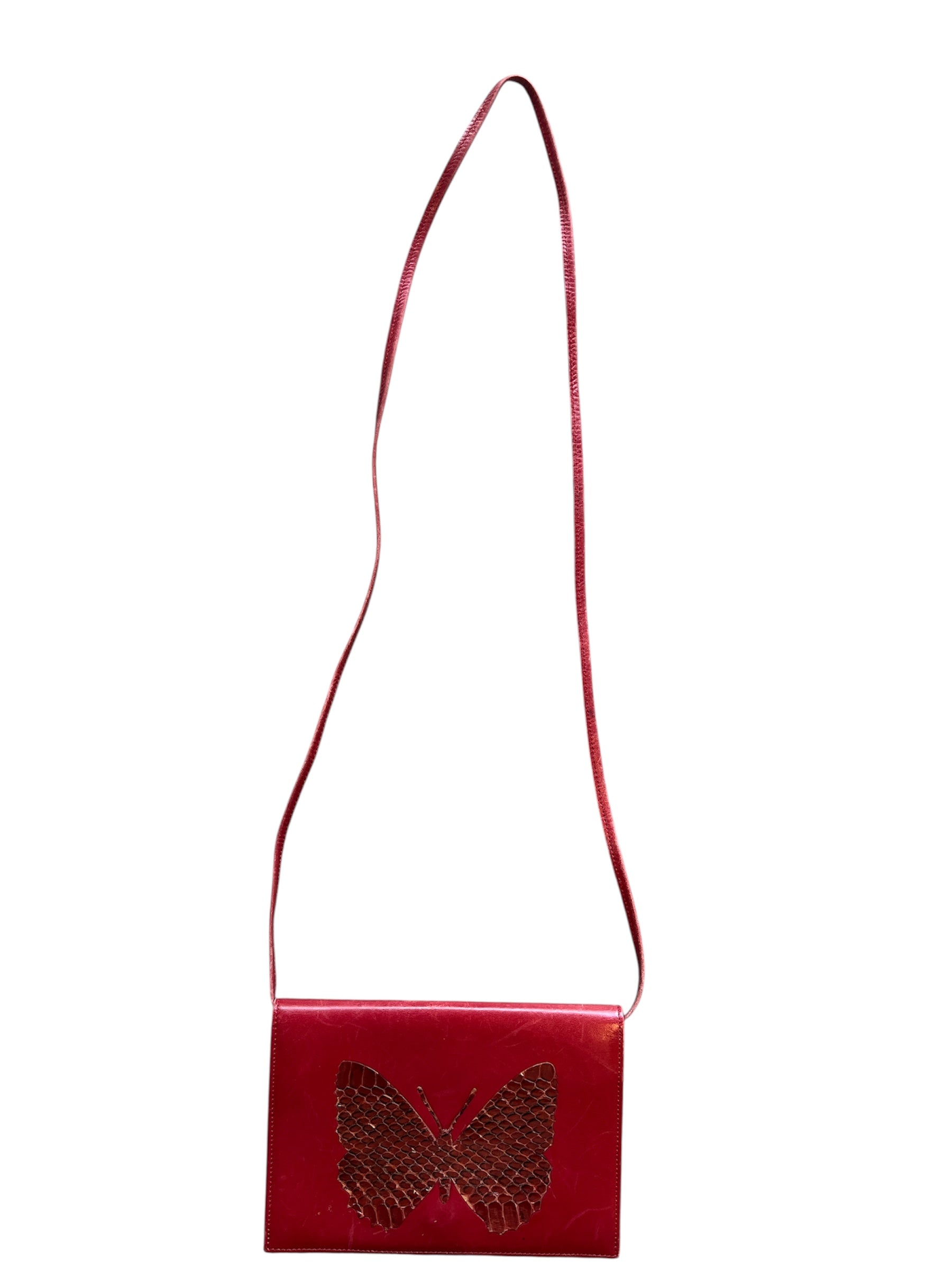 leather butteryfly crossbody