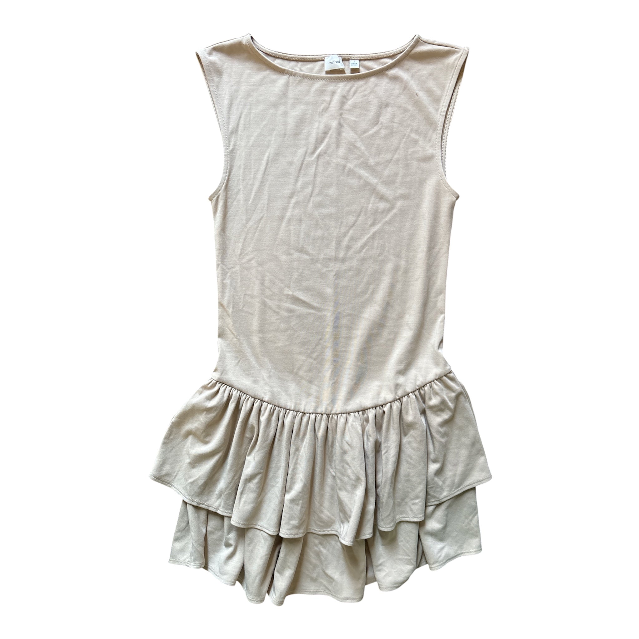 Tan Wilfred Tank dropwaist mini dress, S