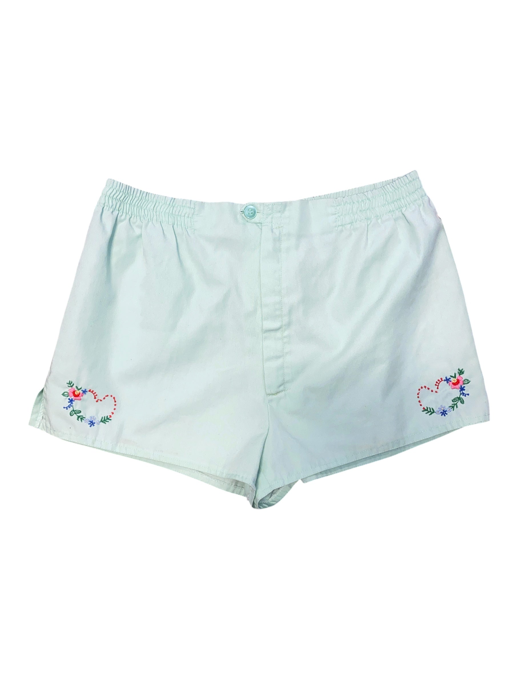 green  vtg lil cutie shorts, s