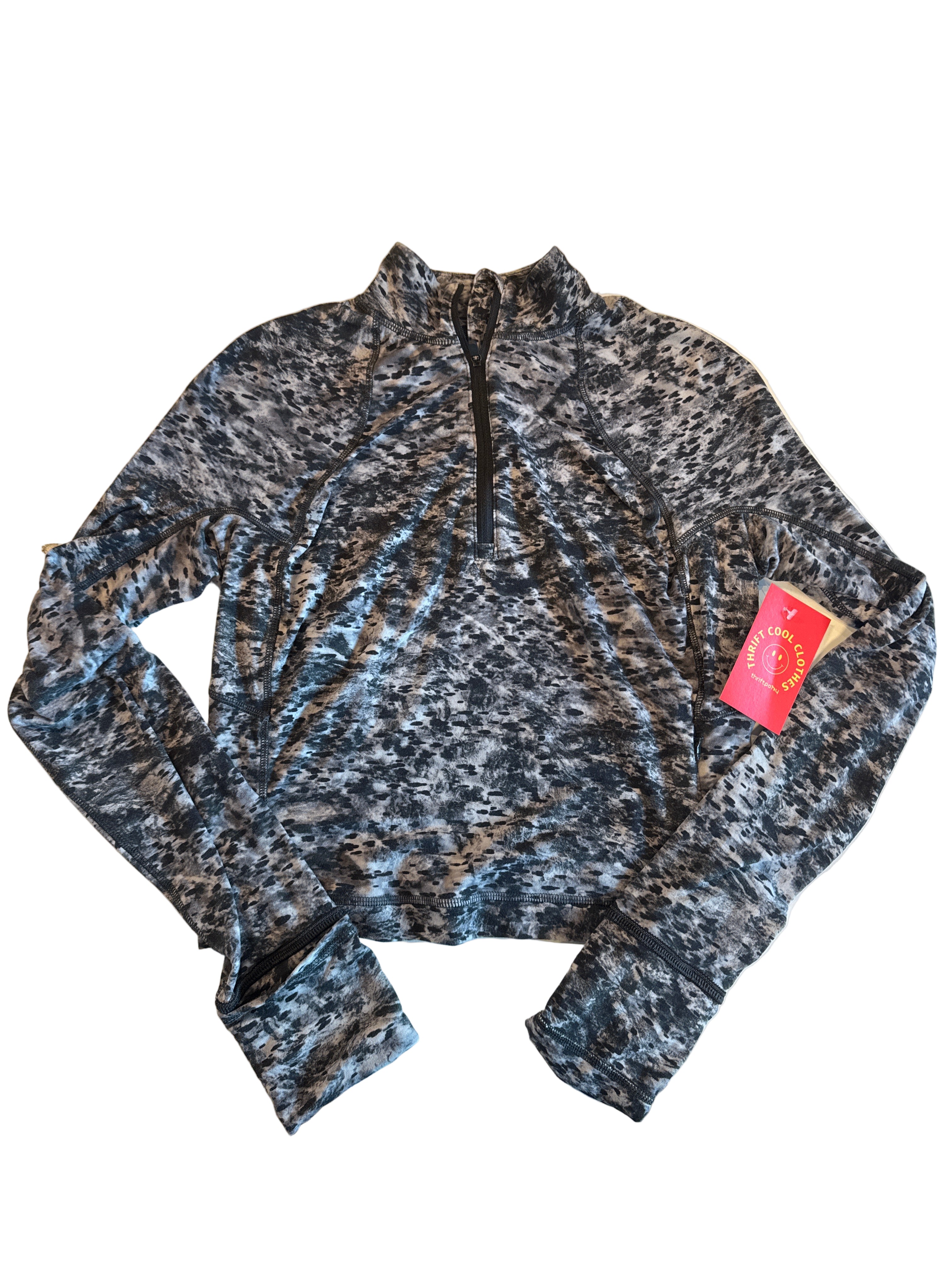 gray lululemon 1/4 zip ls, 4