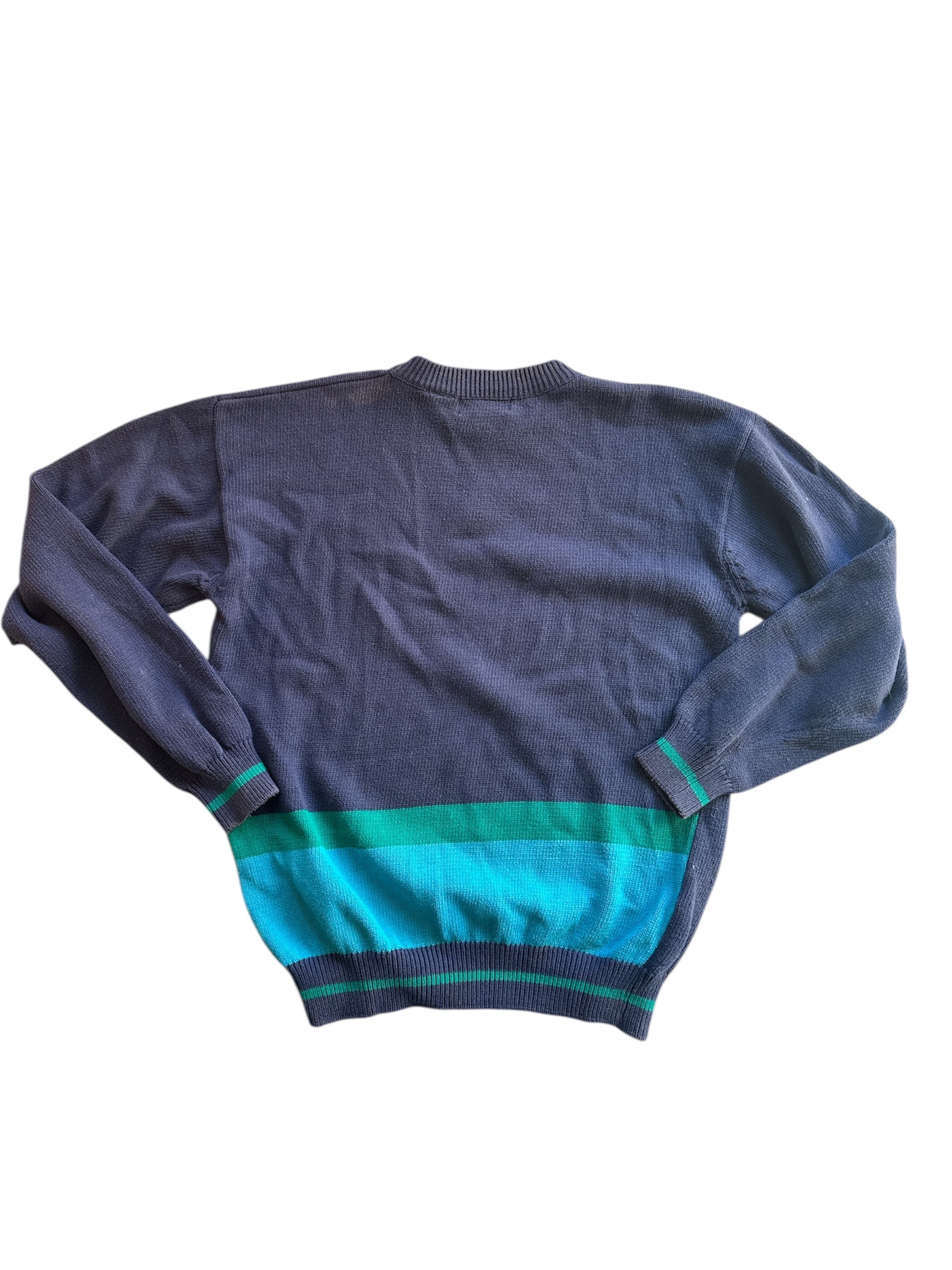 navy linksport golf sweater, l