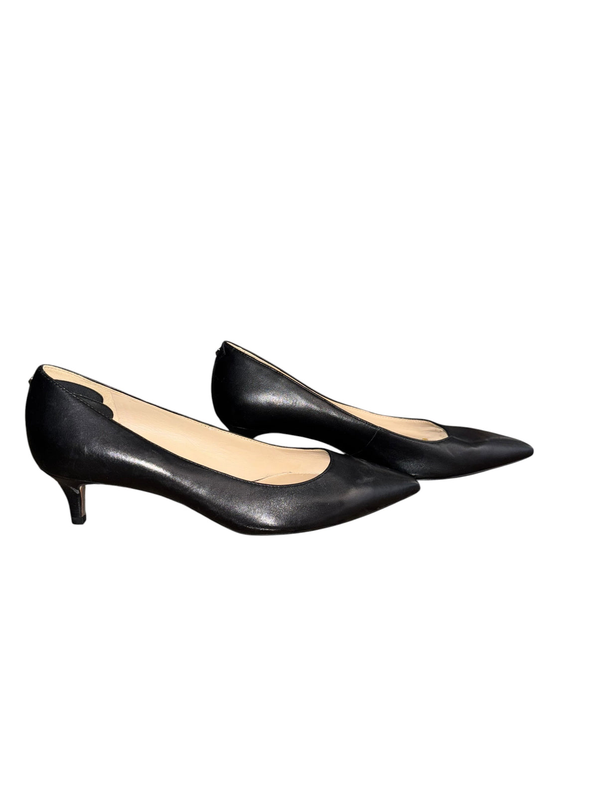 black sam edelman pointed kitten heel, 8