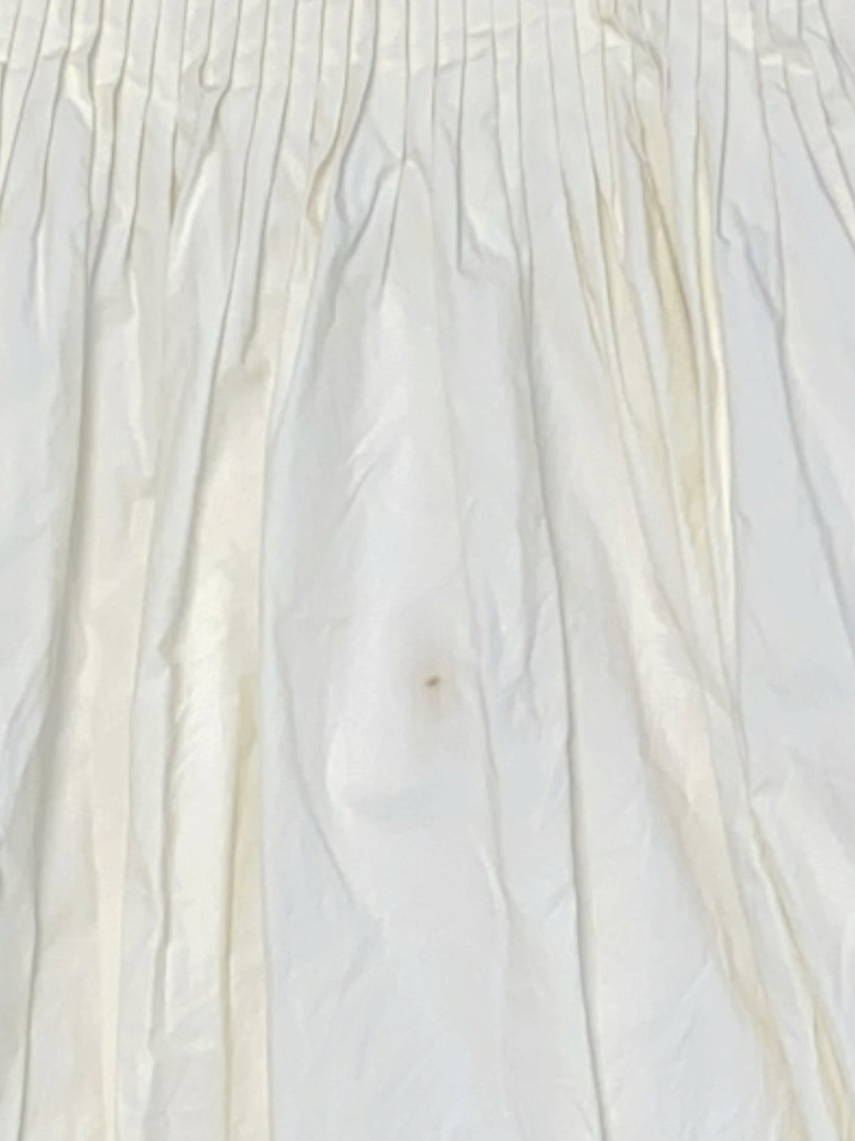 white commense pleated maxi skirt, s