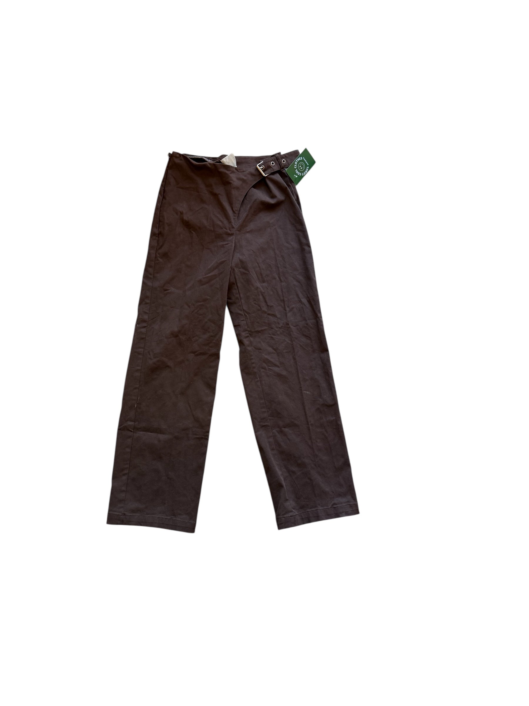 brown future collective trousers w belt, 2