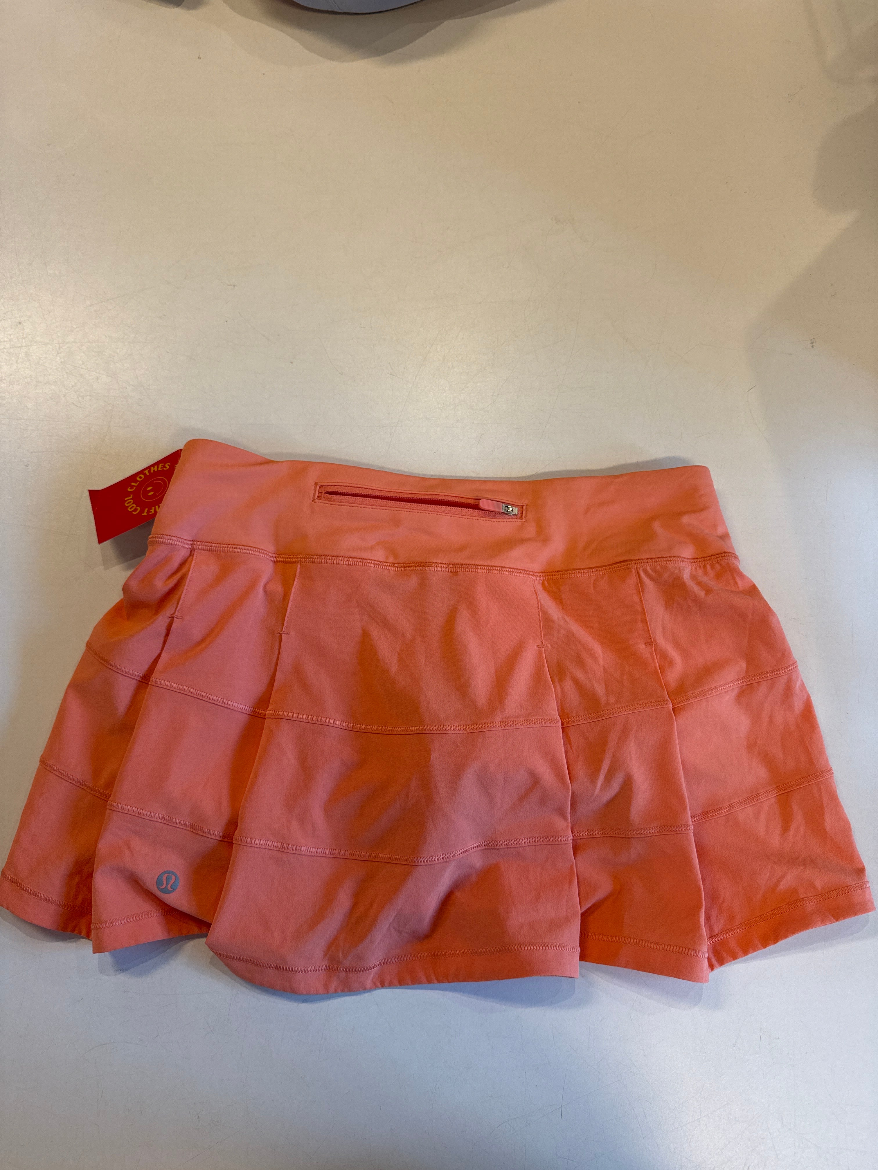 coral lululemon active skort, 6