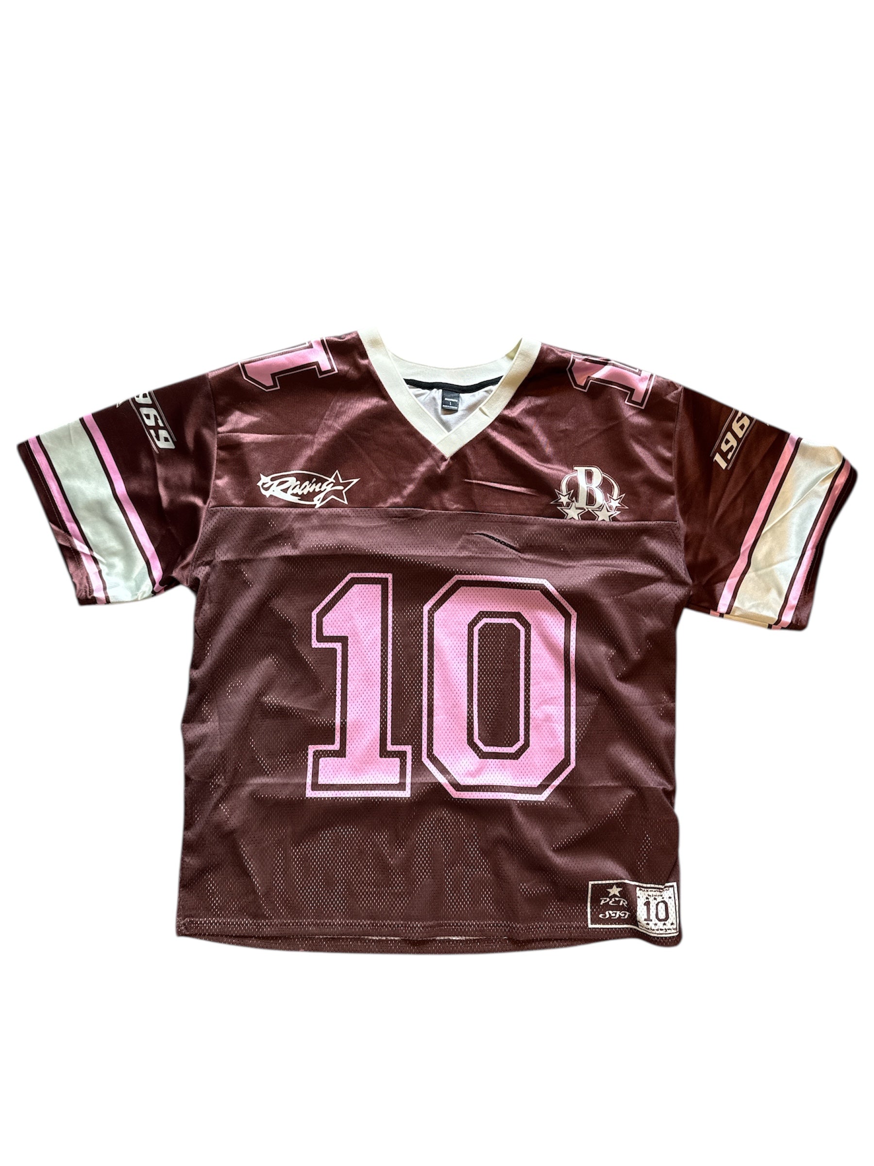 Brown pink  Brown jersey, L