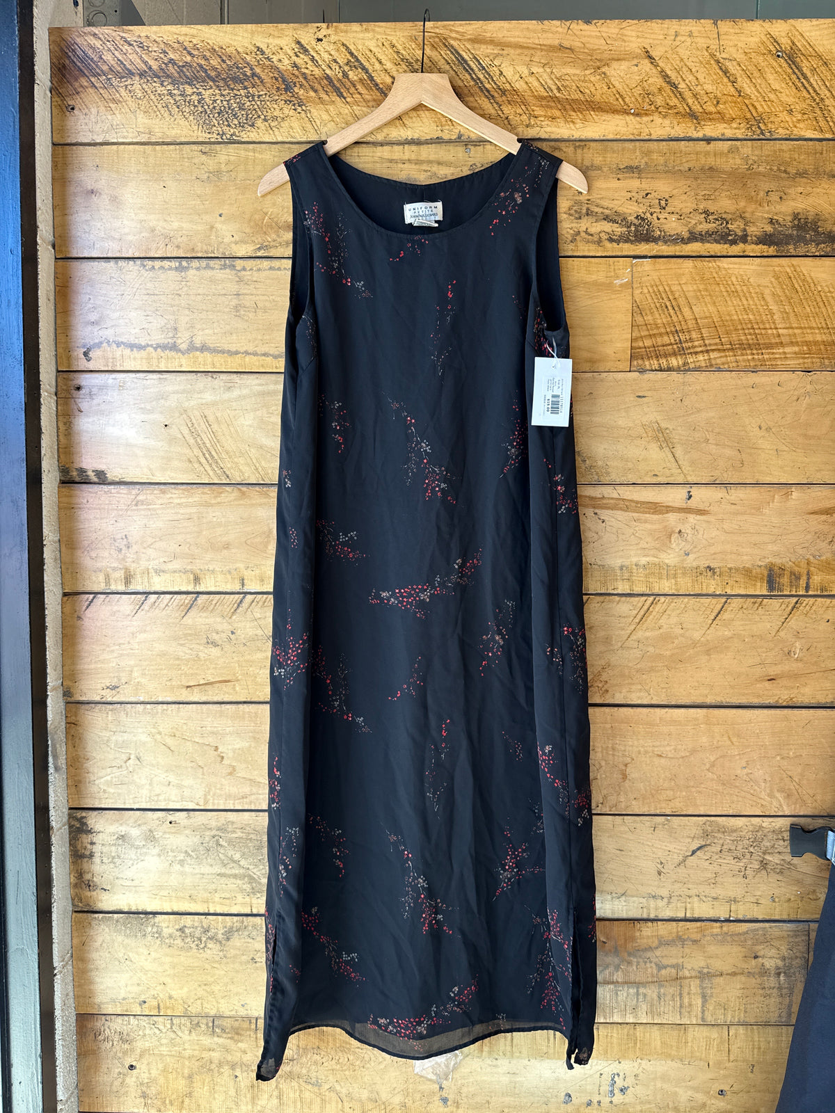 Black John Paul Richard Dainty flower print tank maxi dress, PL