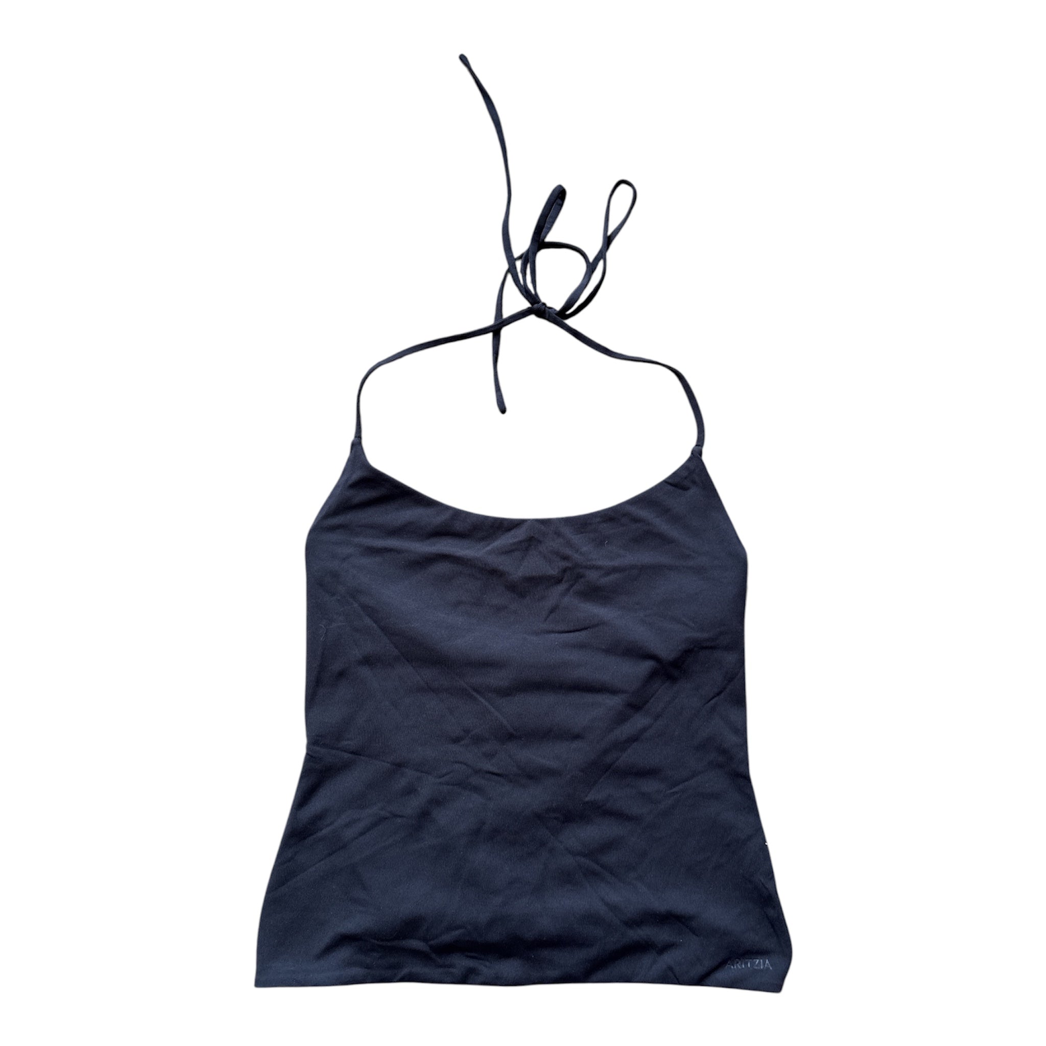 black aritzia halter top, m