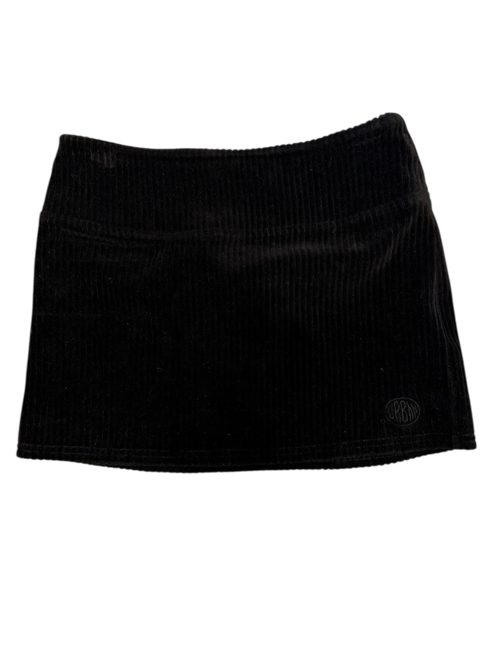 black urban outfitters cord mini skirt, xs