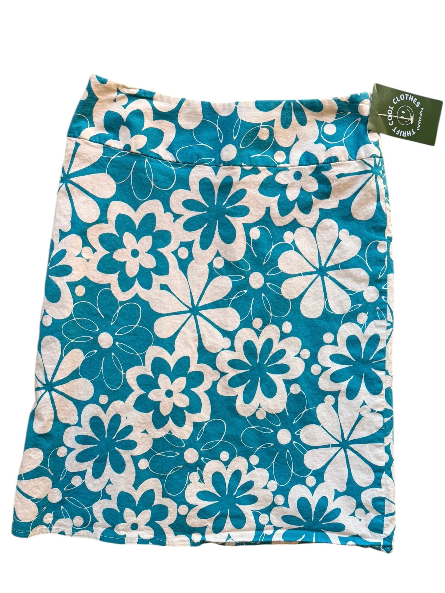 blue white annex floral pencil skirt, 0