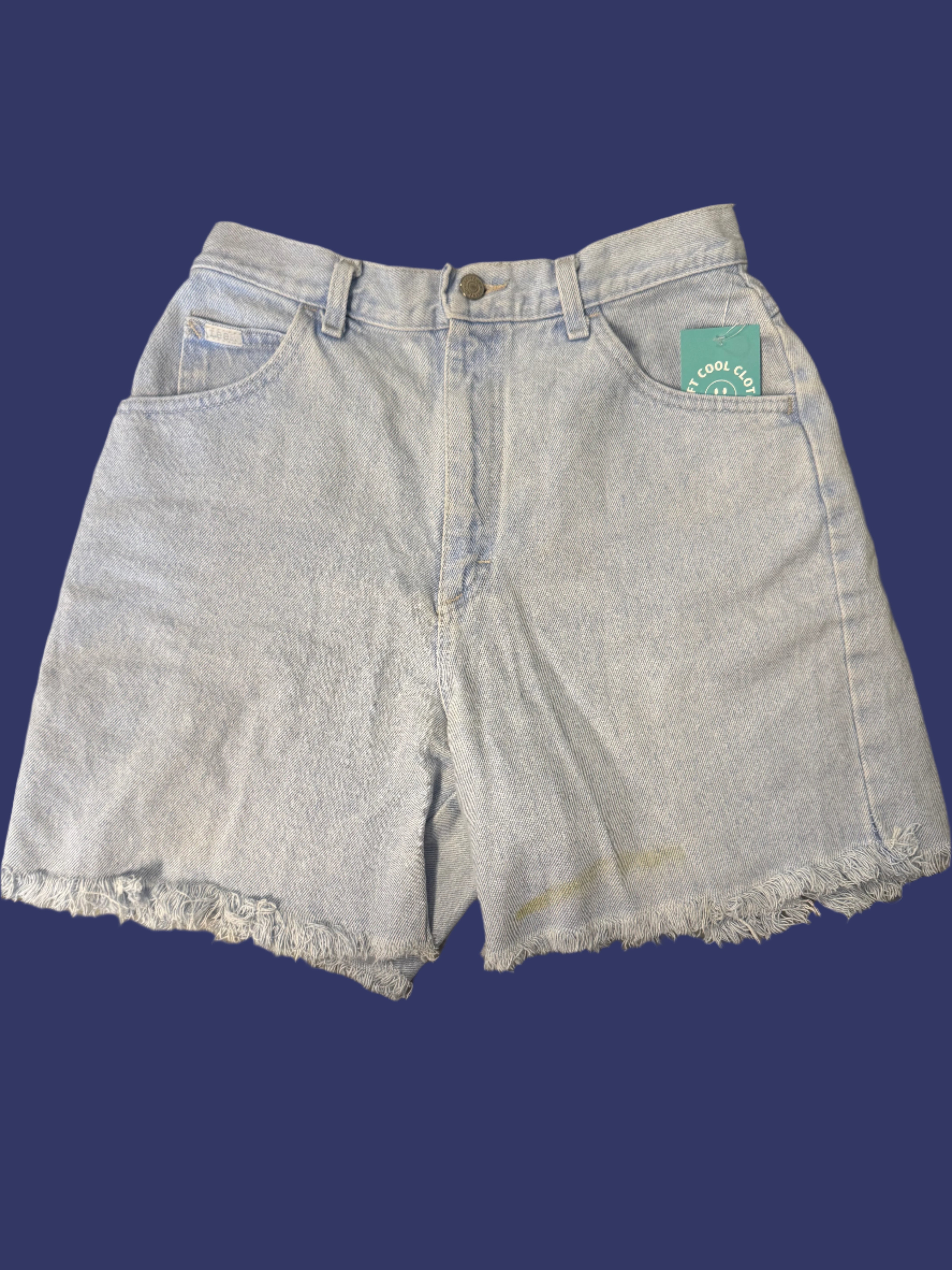 blue lee jean shorts