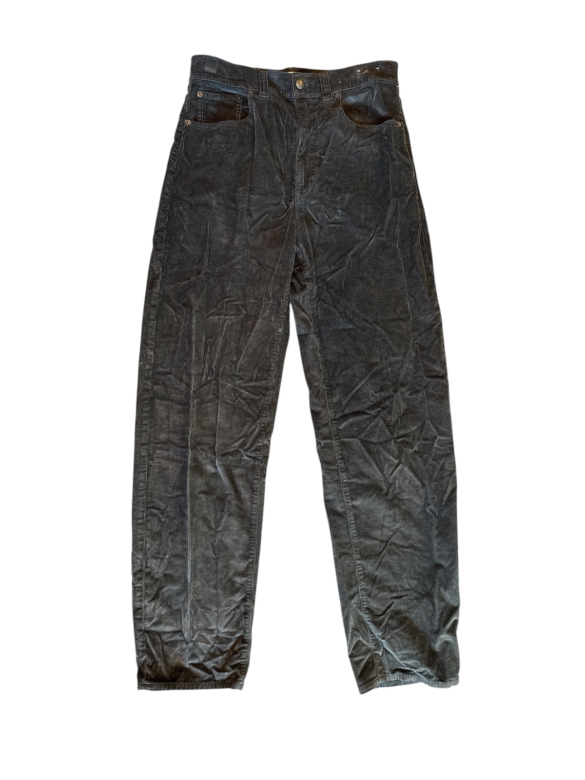 grey green madewell cord balloon pant, 28