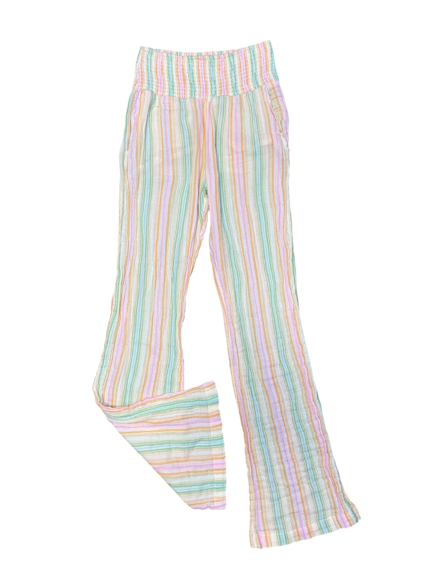 Multi Billabong Flowy flare striped pants, M