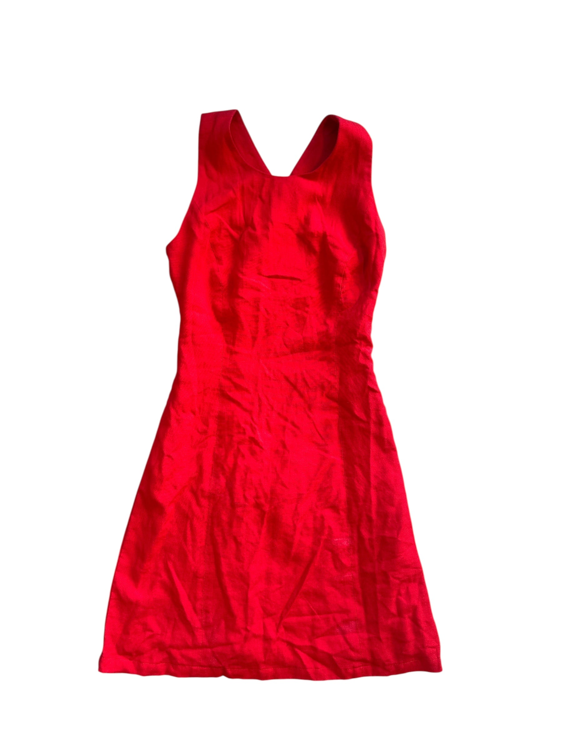 red talbots twist dress, 2p