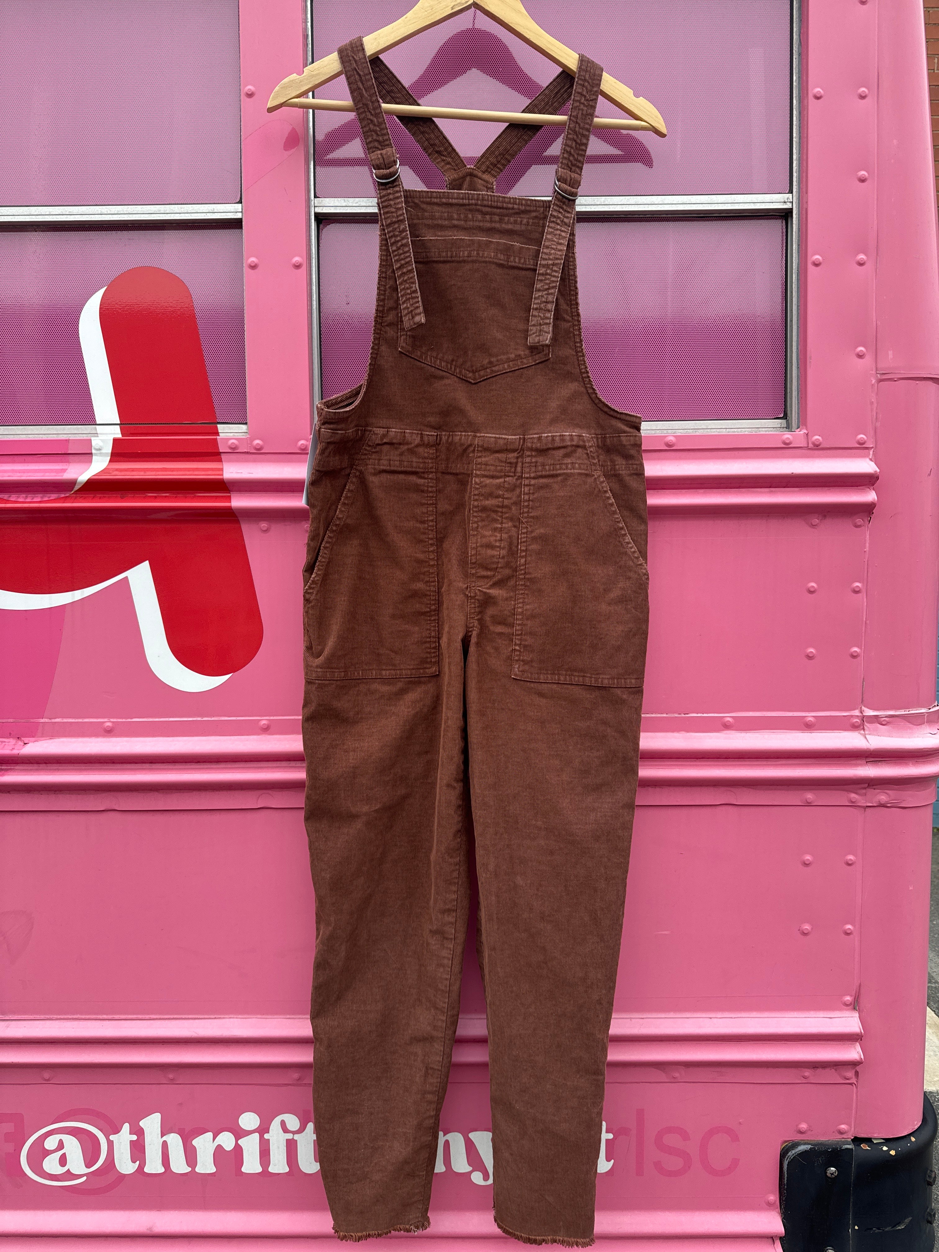 brown aerie cord Jumpsuit, xs