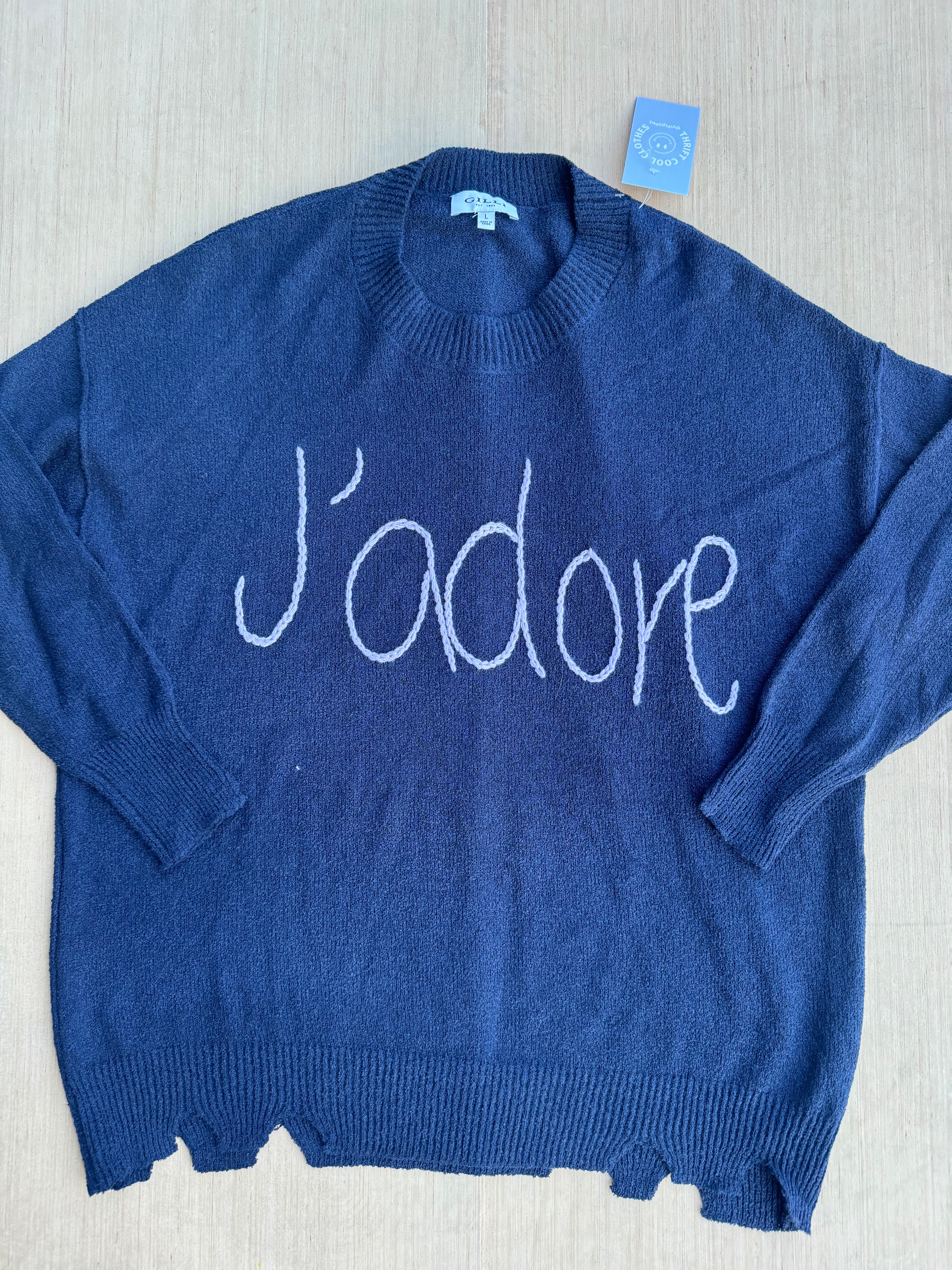 Blue Gilli Jadore sweater, L