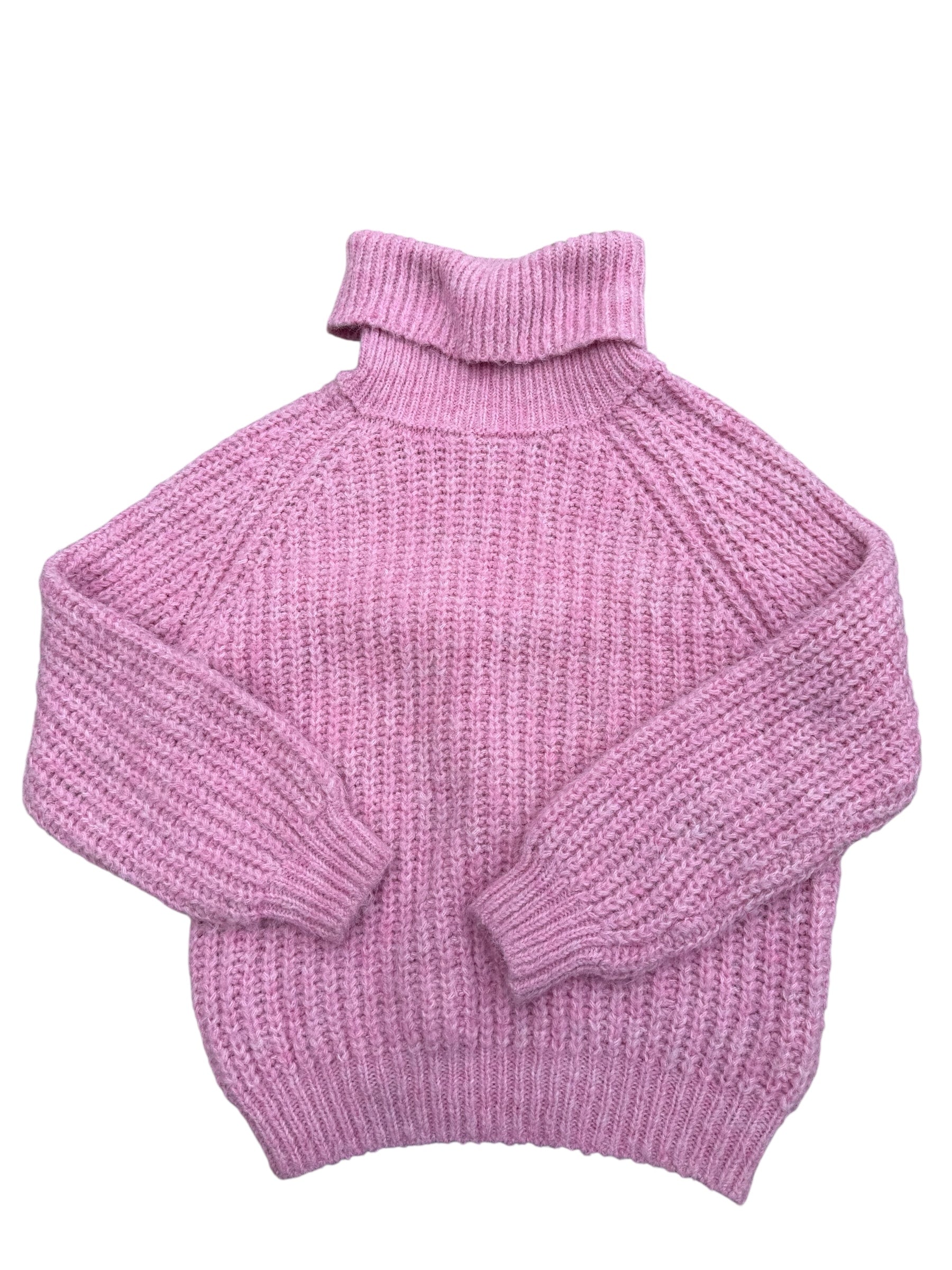 pink zara turtleneck sweater, Y11-12