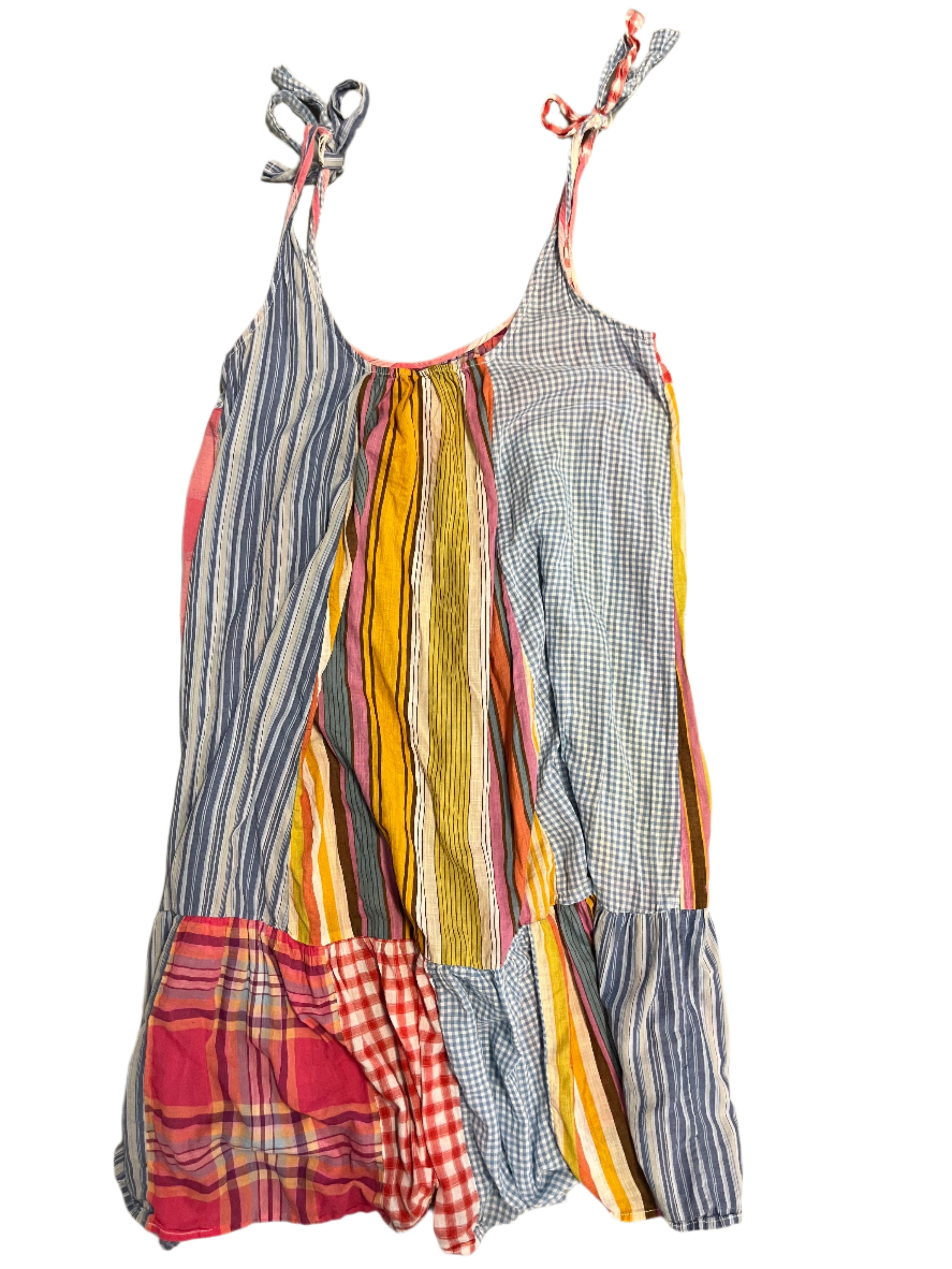 multi Pilcro by Anthro mixed pattern dress, small