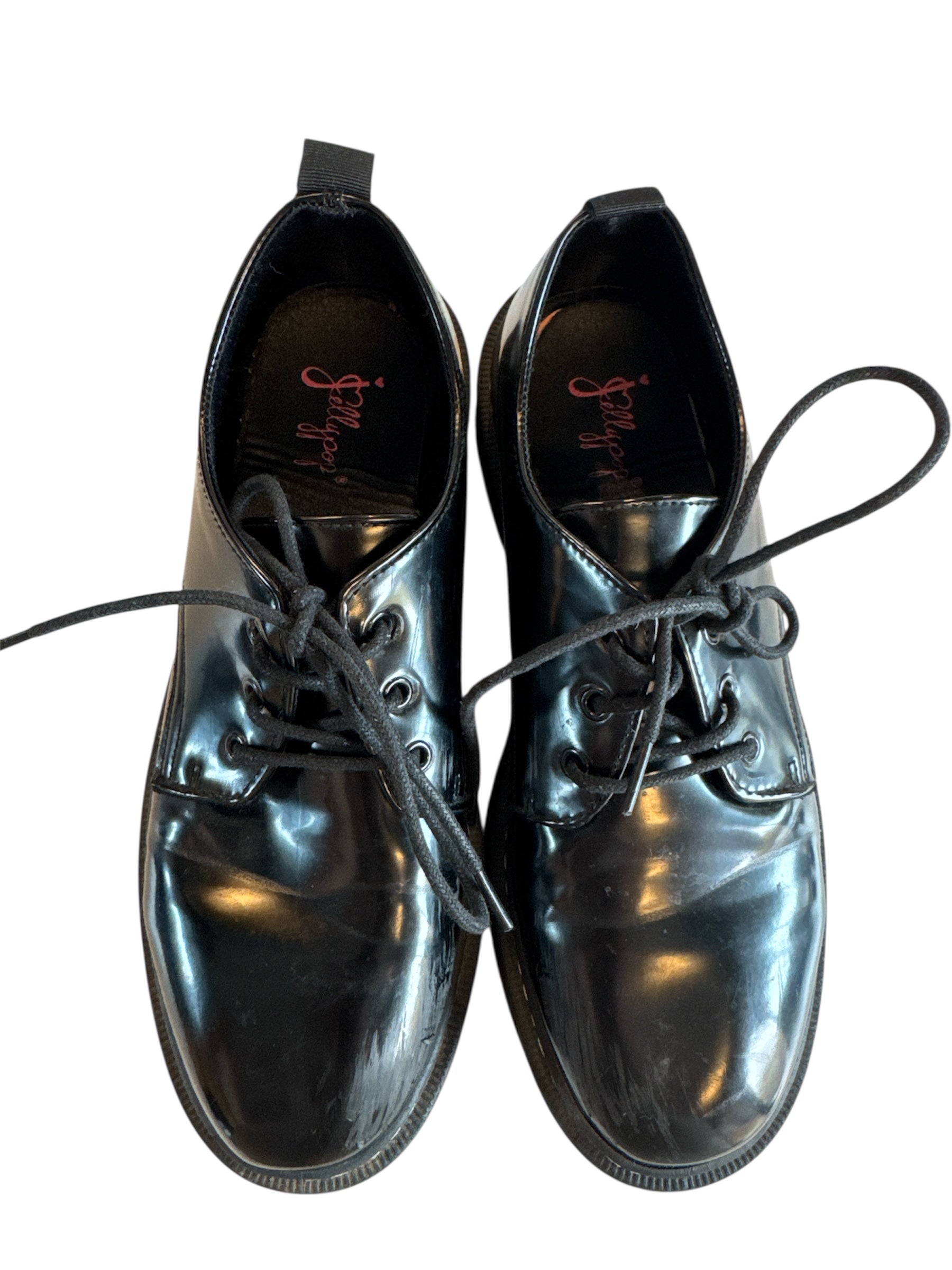 black jellypop platform oxfords, 11 womens