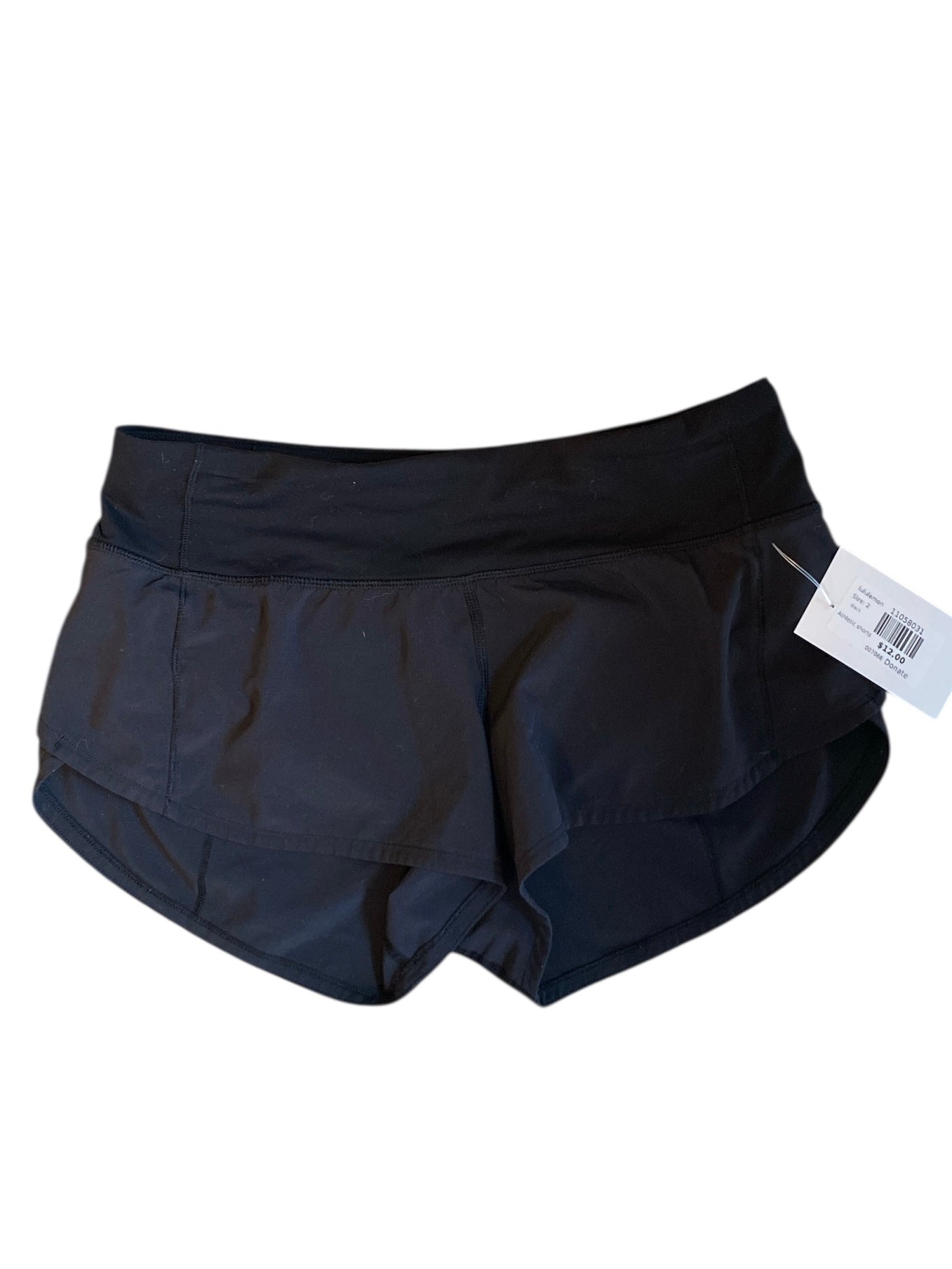 black lululemon Athletic shorts, 2