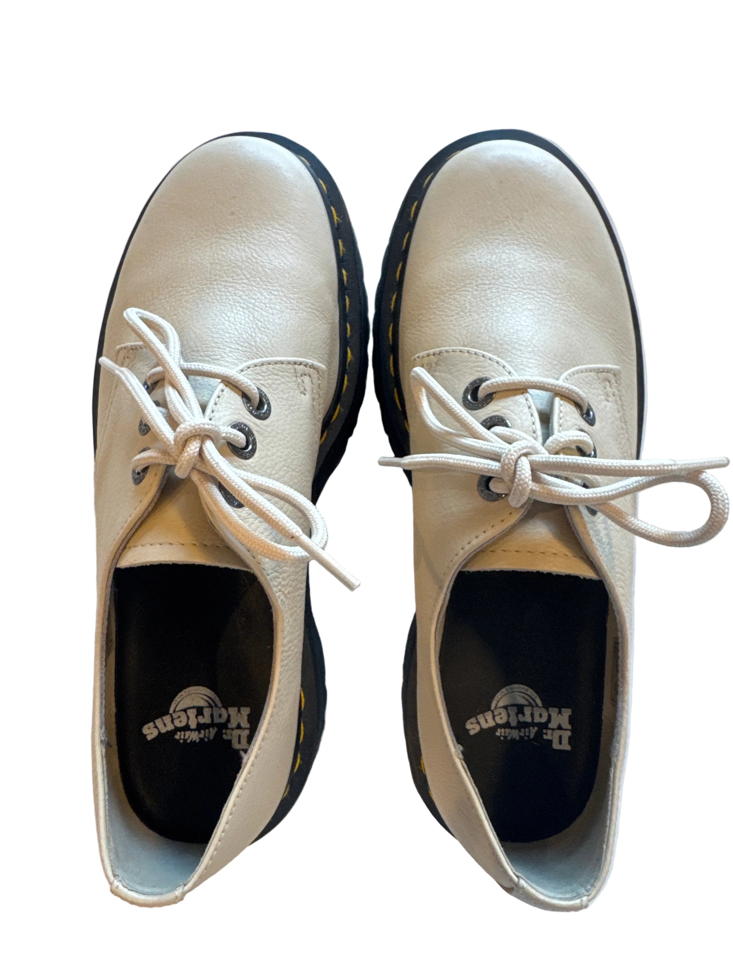 Beige Dr Marten Platform oxfords, 10 womens