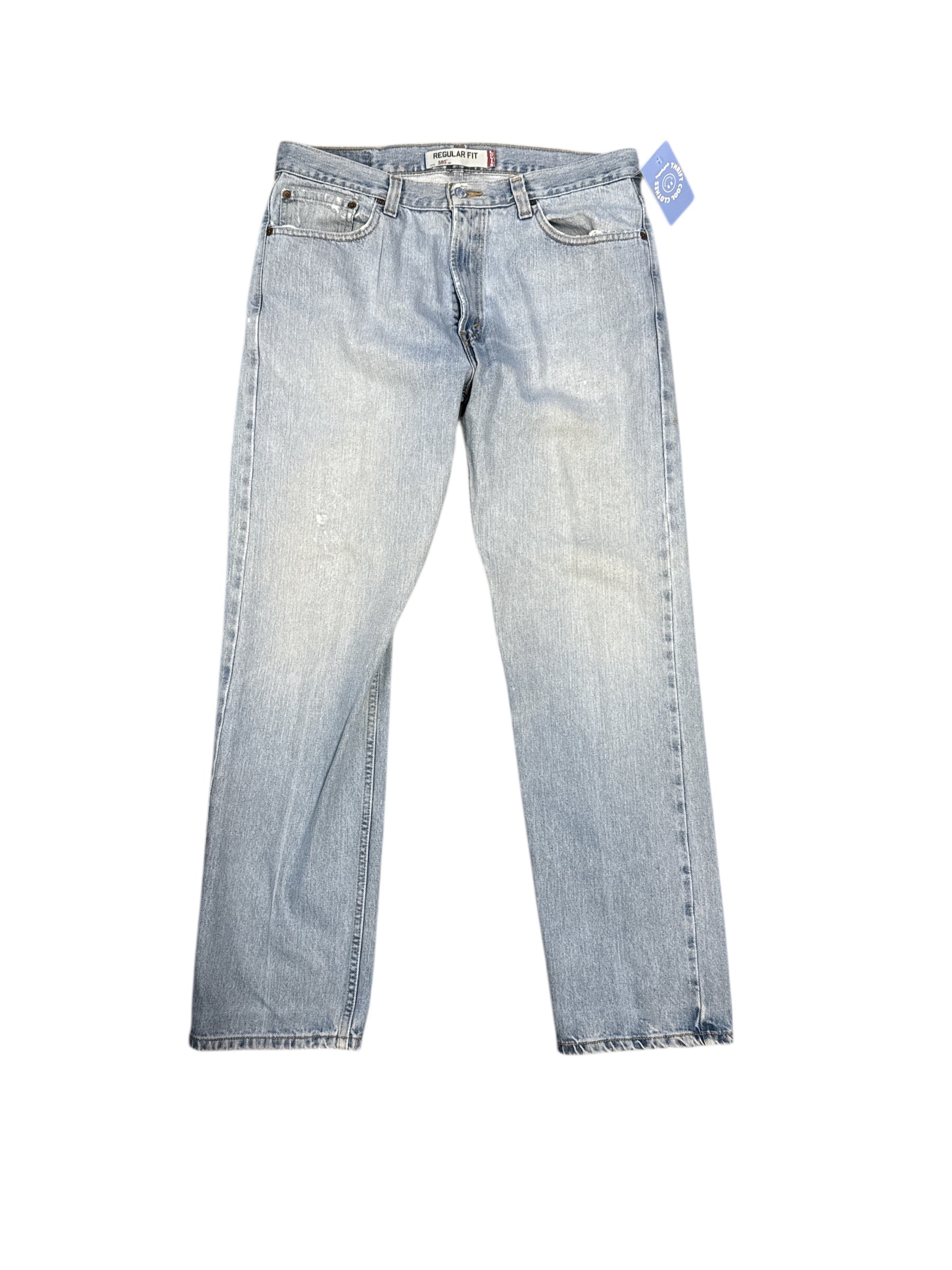 blue levis straight jeans, 34x32