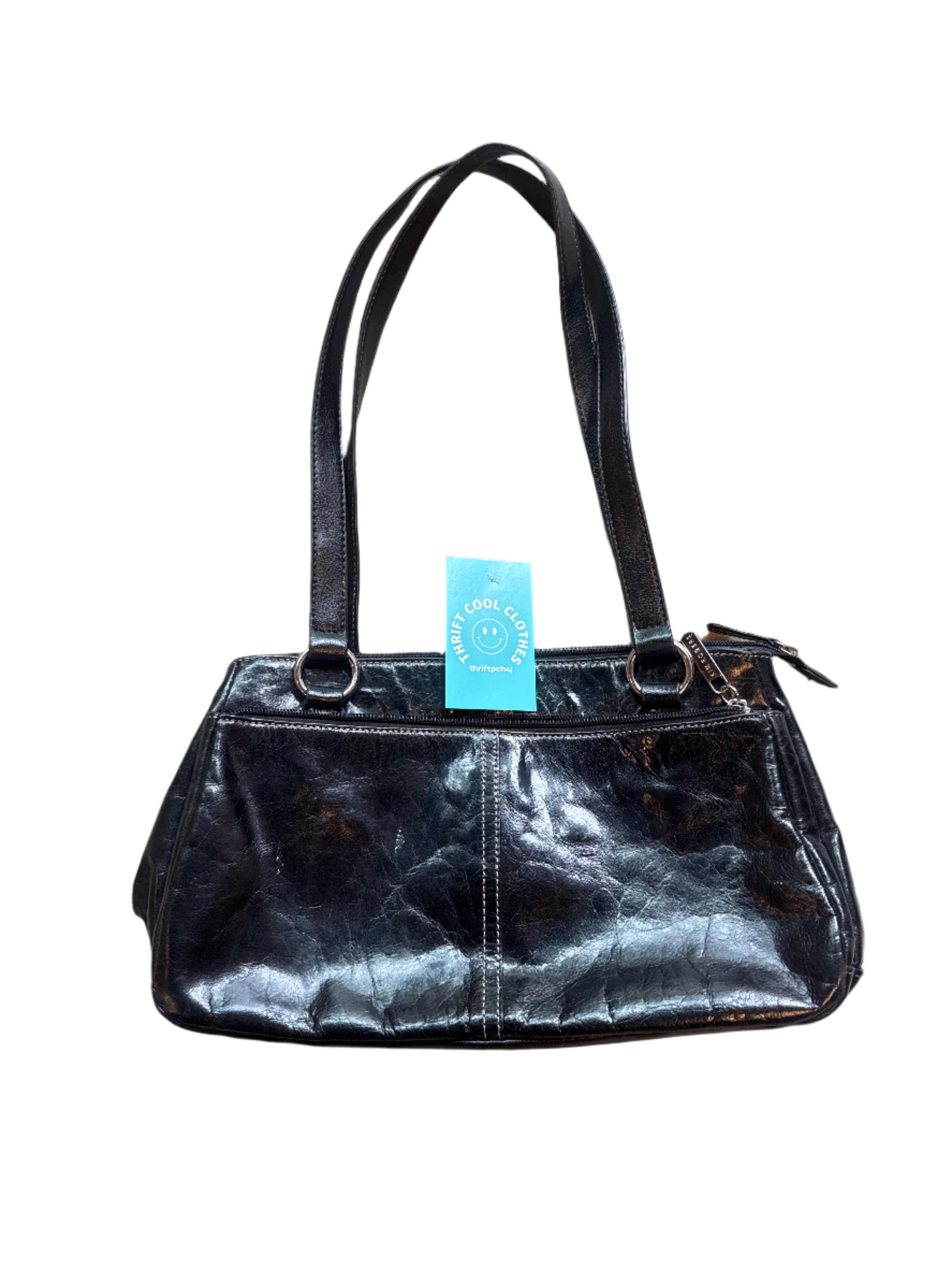 black kim rogers glossy bag
